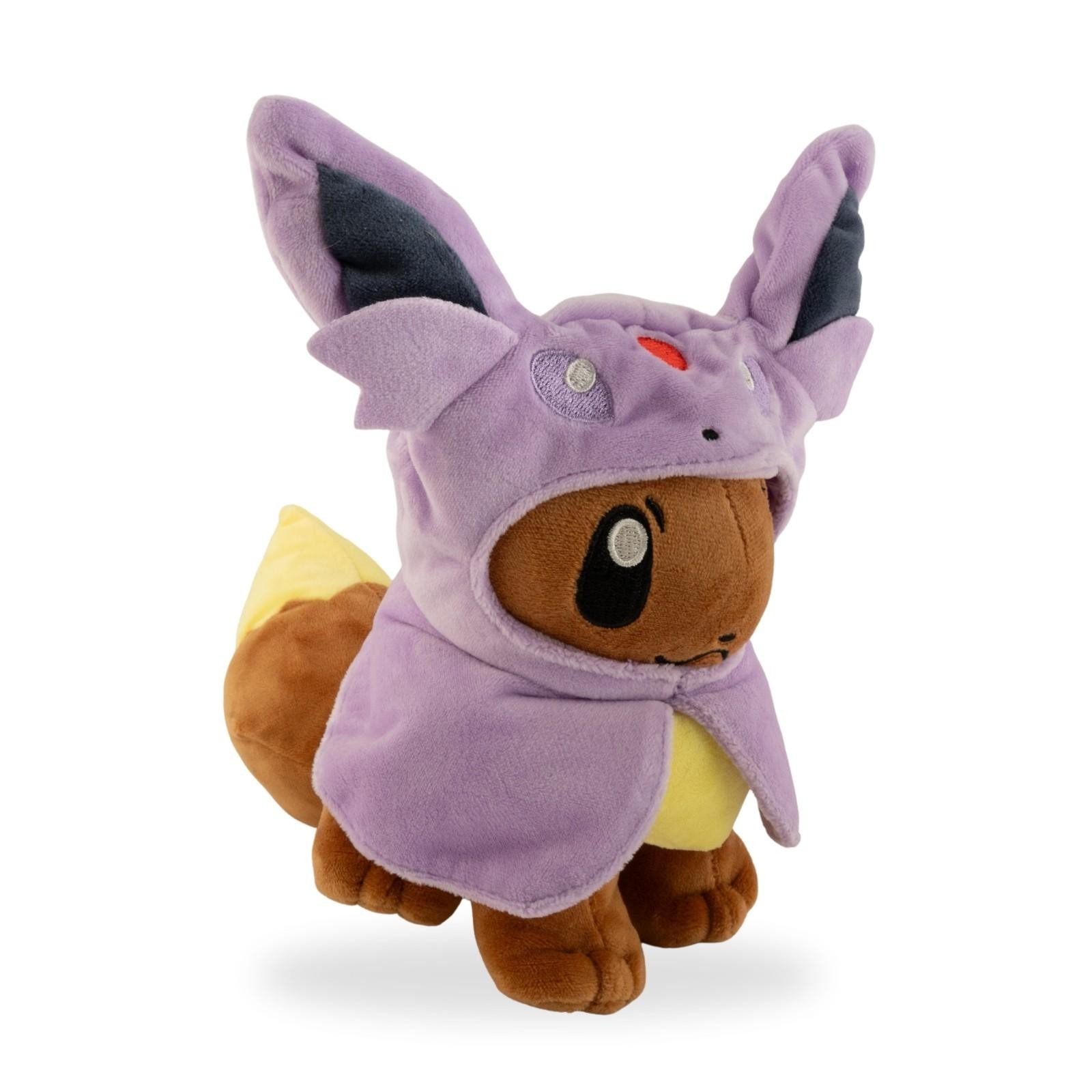 Pokemon Eevee Cosplay Poncho Plush Bundle 8pcs Eeveelution Plush Toys Set