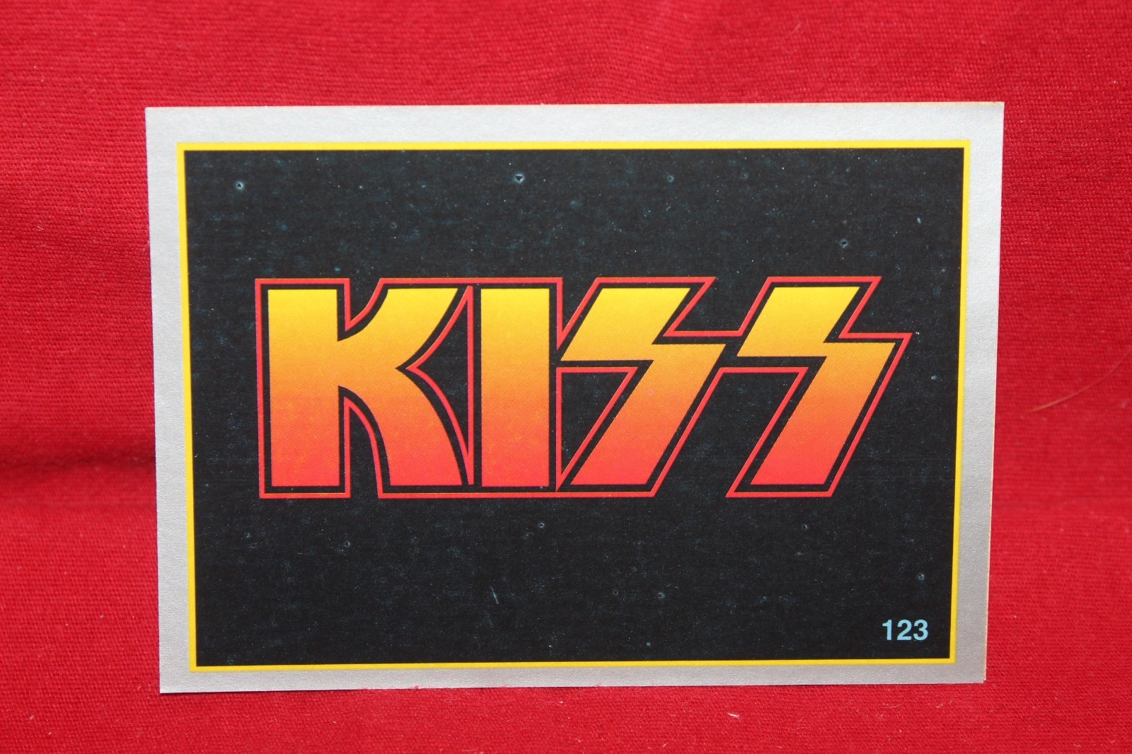 Argentina Ultra Figus Rock Sticker Card #123 Kiss Qty Available