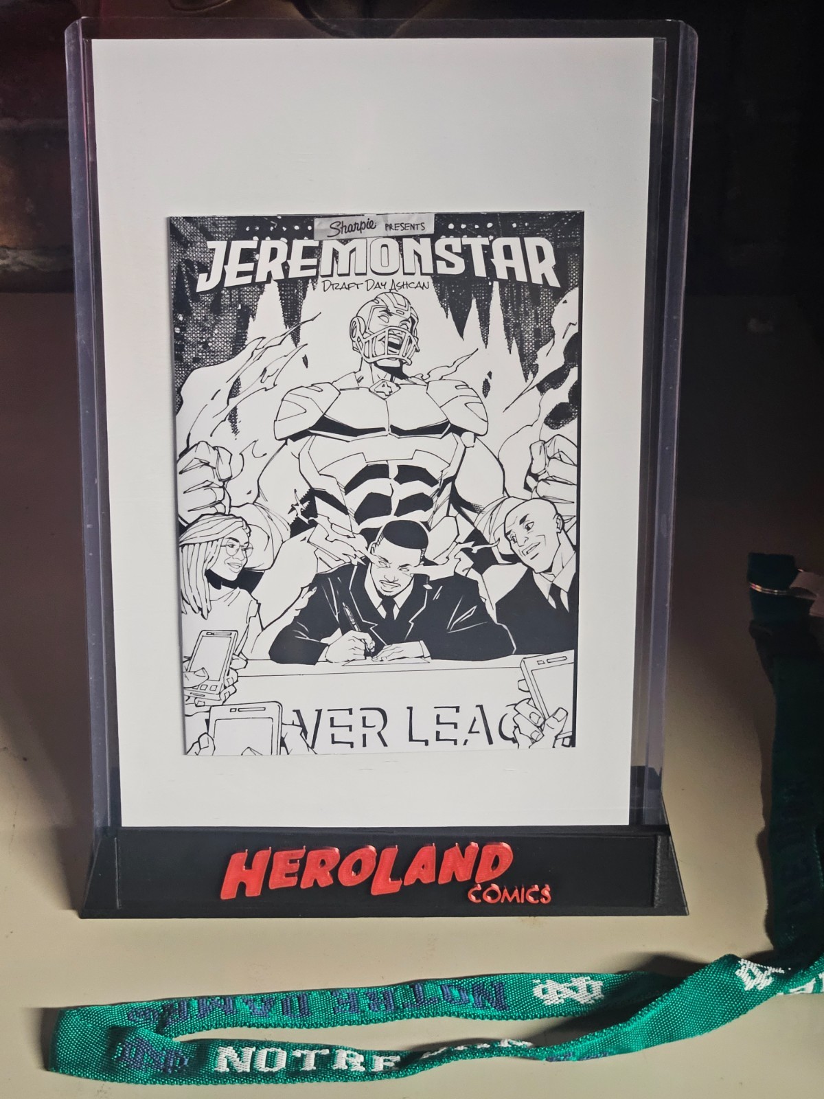 Jeremonster# 1 Jeremiah Love SHARPIE ASHCAN EDITION W/ ND Lanyard set Jeremiyah