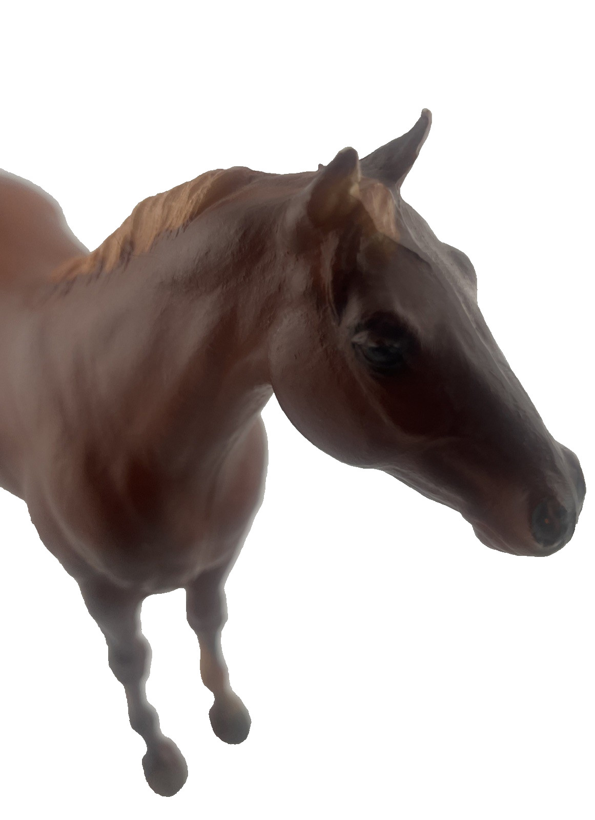 Vtg Breyer Molding Co Chestnut Stallion Flaxen Mane Tail Glossy 1960s