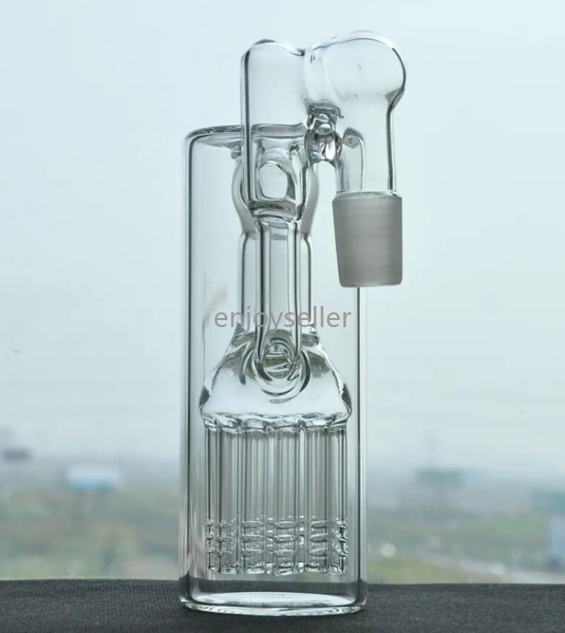 ash catcher 18MM Multiple tree branches bong 90 degrees glass recycle rig thick
