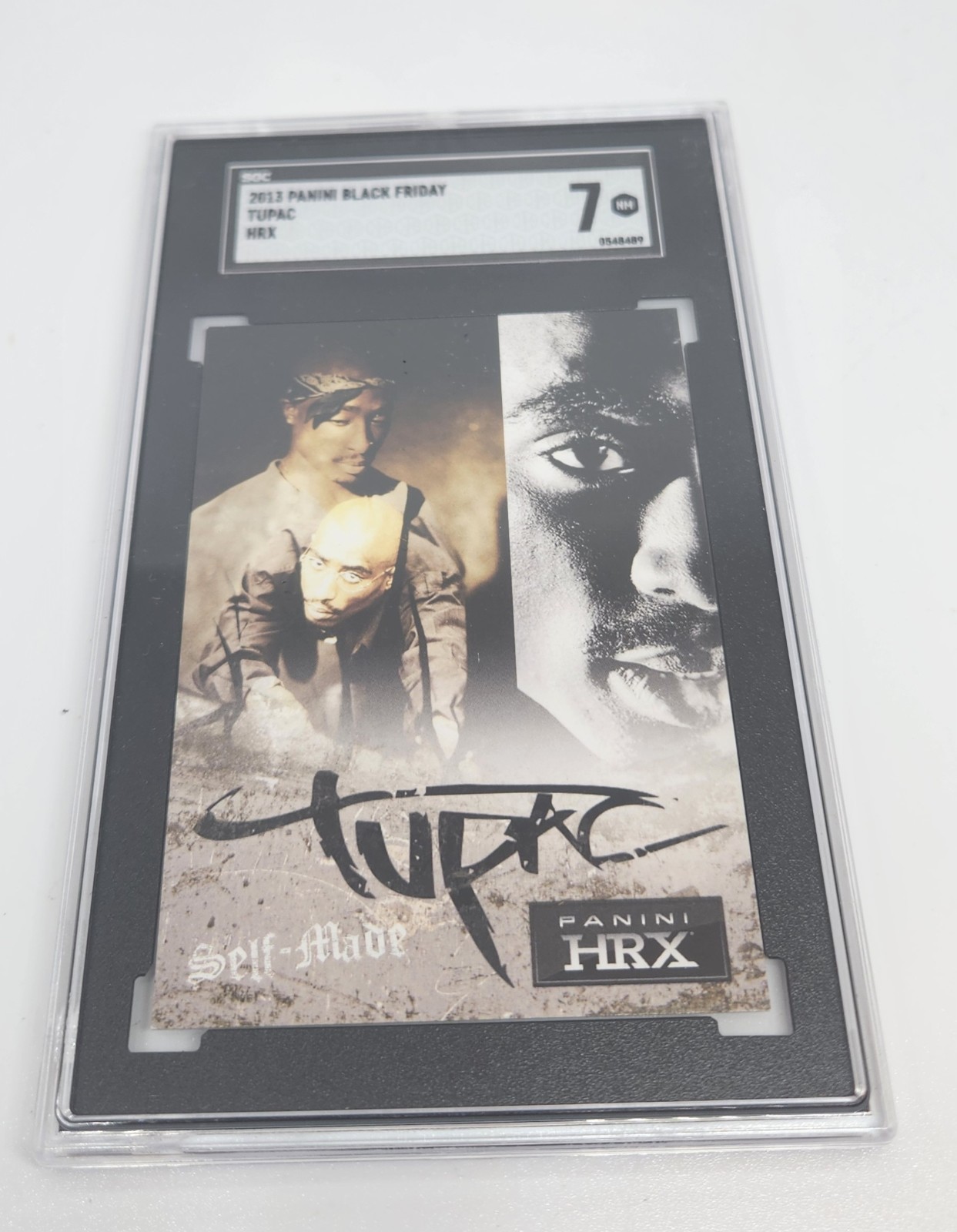 2013 Panini Black Friday Tupac Self – Made, Panini HRX Graded 7 by SGC