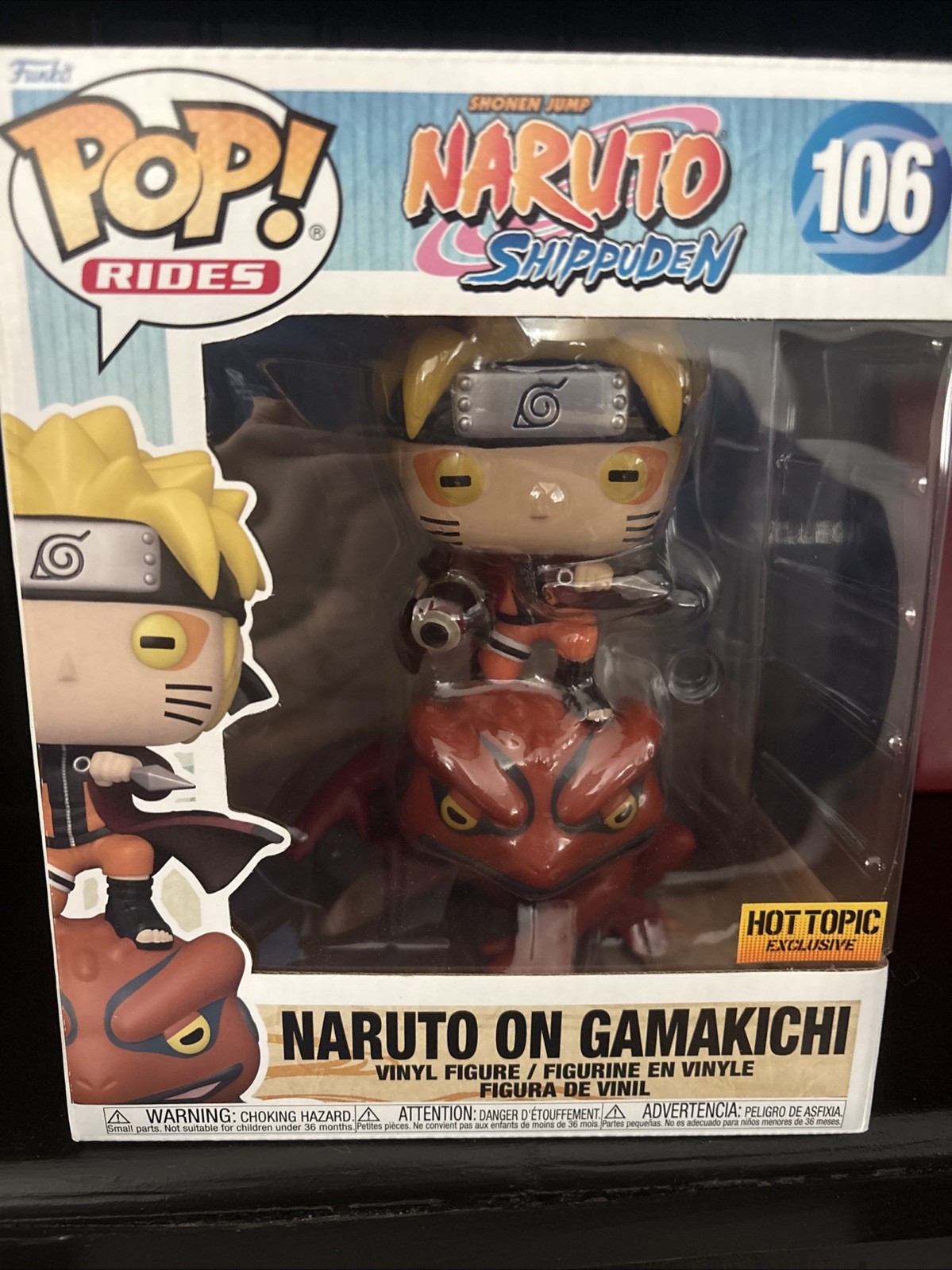 Funko Pop! Rides: Naruto – Naruto on Gamakichi – Hot Topic (Exclusive) #106