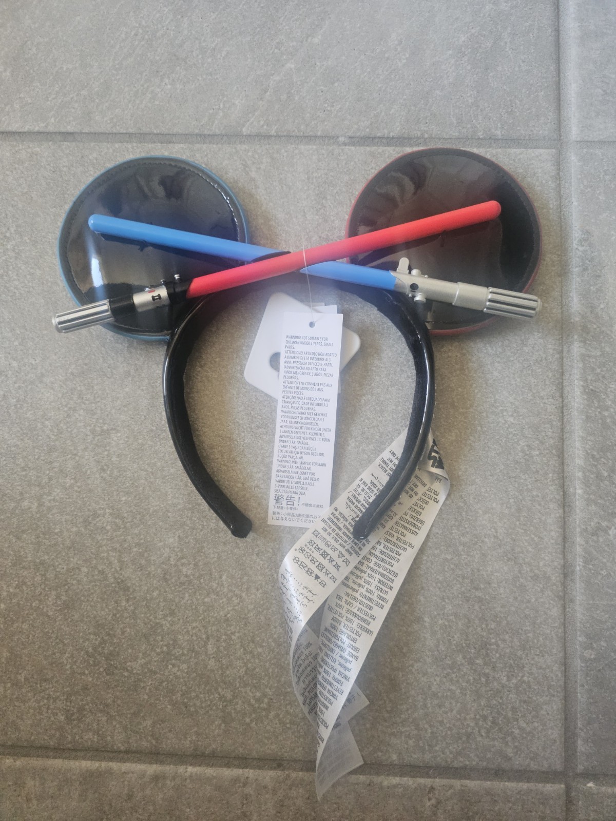 Disney Parks Star Wars Lightsaber 3D Ears Headband Adults MTFBWY RARE NEW