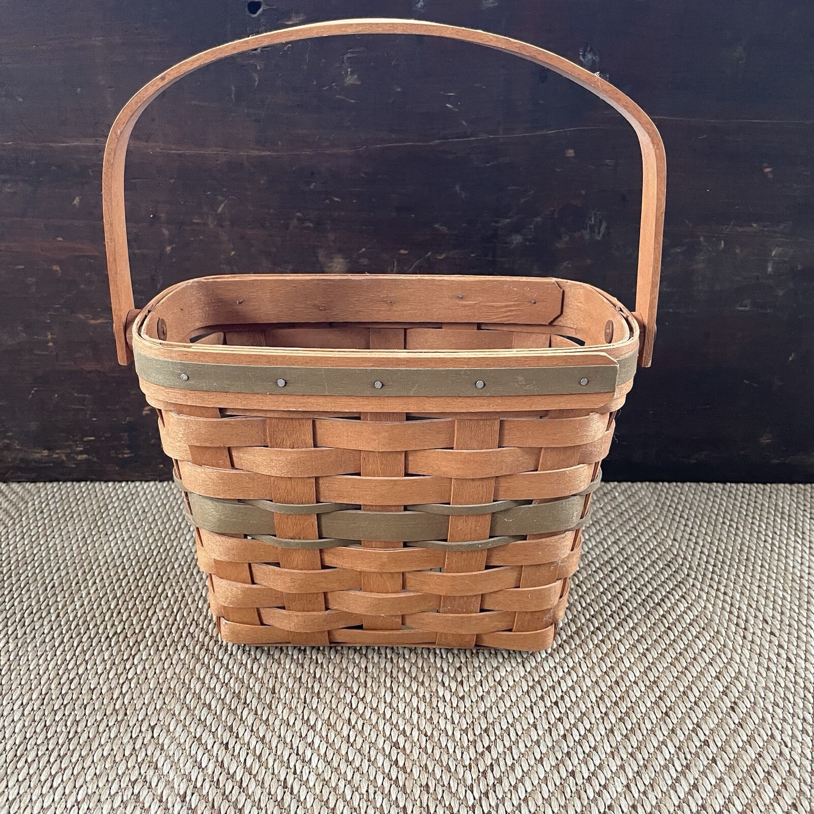 Longaberger Christmas Collection 1989 Edition Holiday Memory Basket