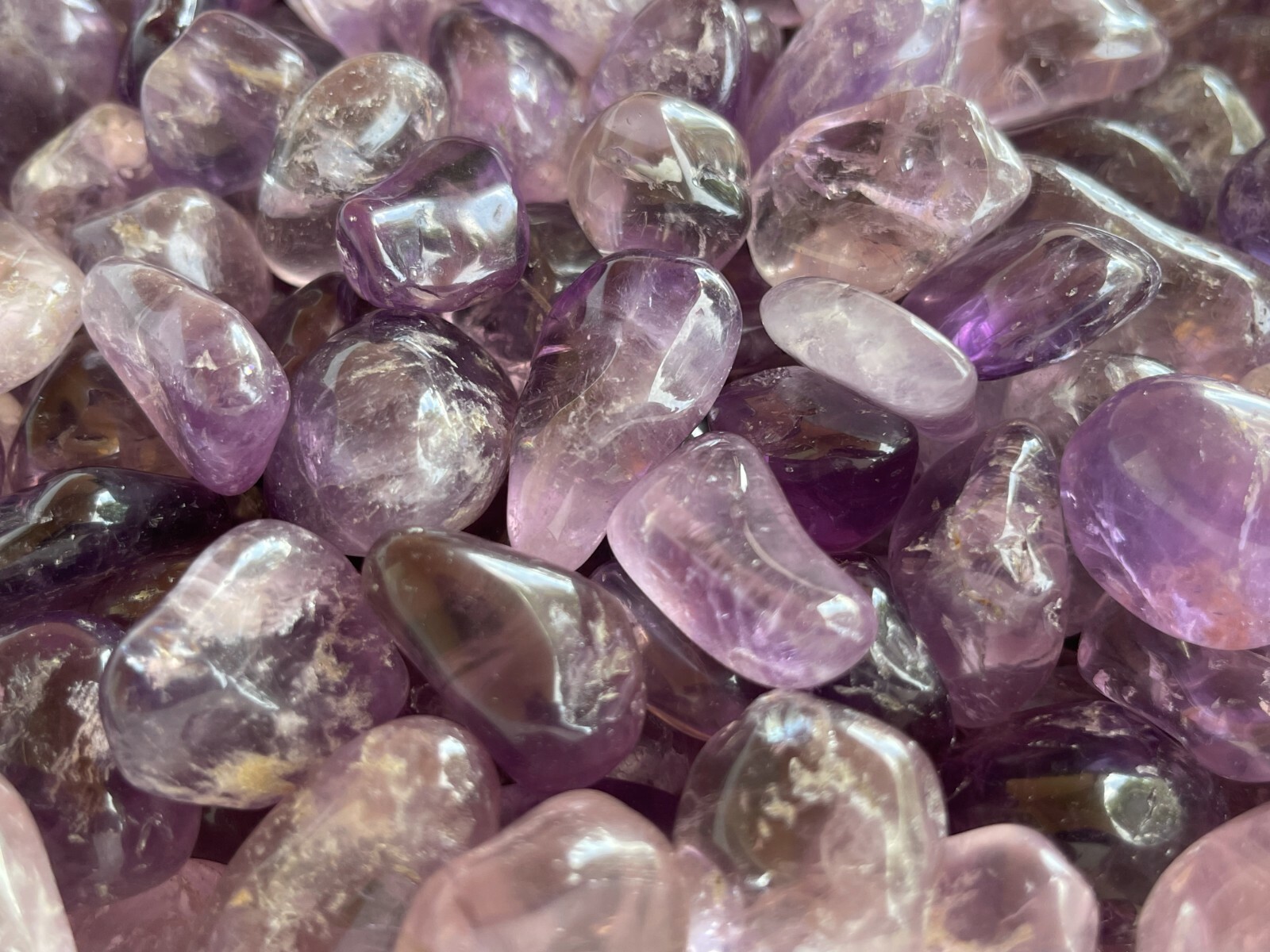 Grade A++ Amethyst Tumbled Stones, 0.8″-1.25″ Purple Amethyst, Pick How Many