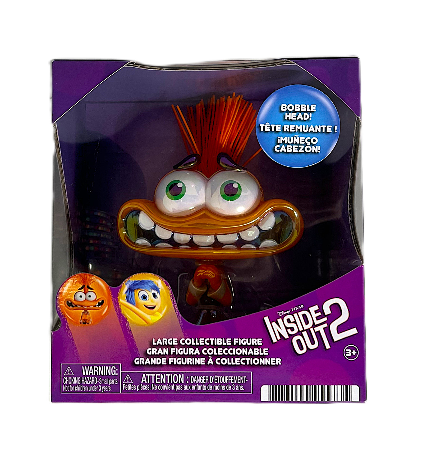 Disney Pixar ANXIETY Inside Out 2 Collectible Bobble Head Figure 4.5″ Brand New