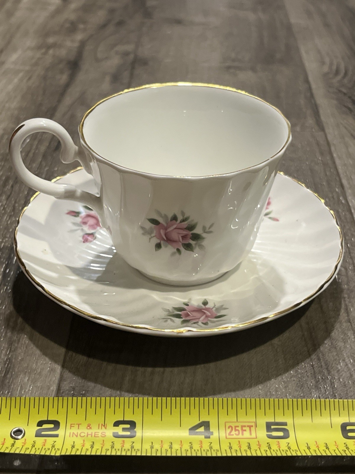 Royal Stuart Fine Bone China Saucer And Tea Cup Set Vintage Pink Floral