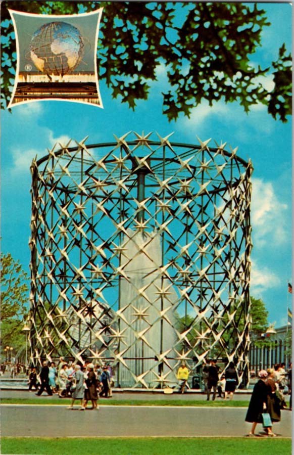 New York NY postcard ASTRAL FOUNTAIN NEW YORK WORLD’S FAIR 1964-1965 j/13 BB6660