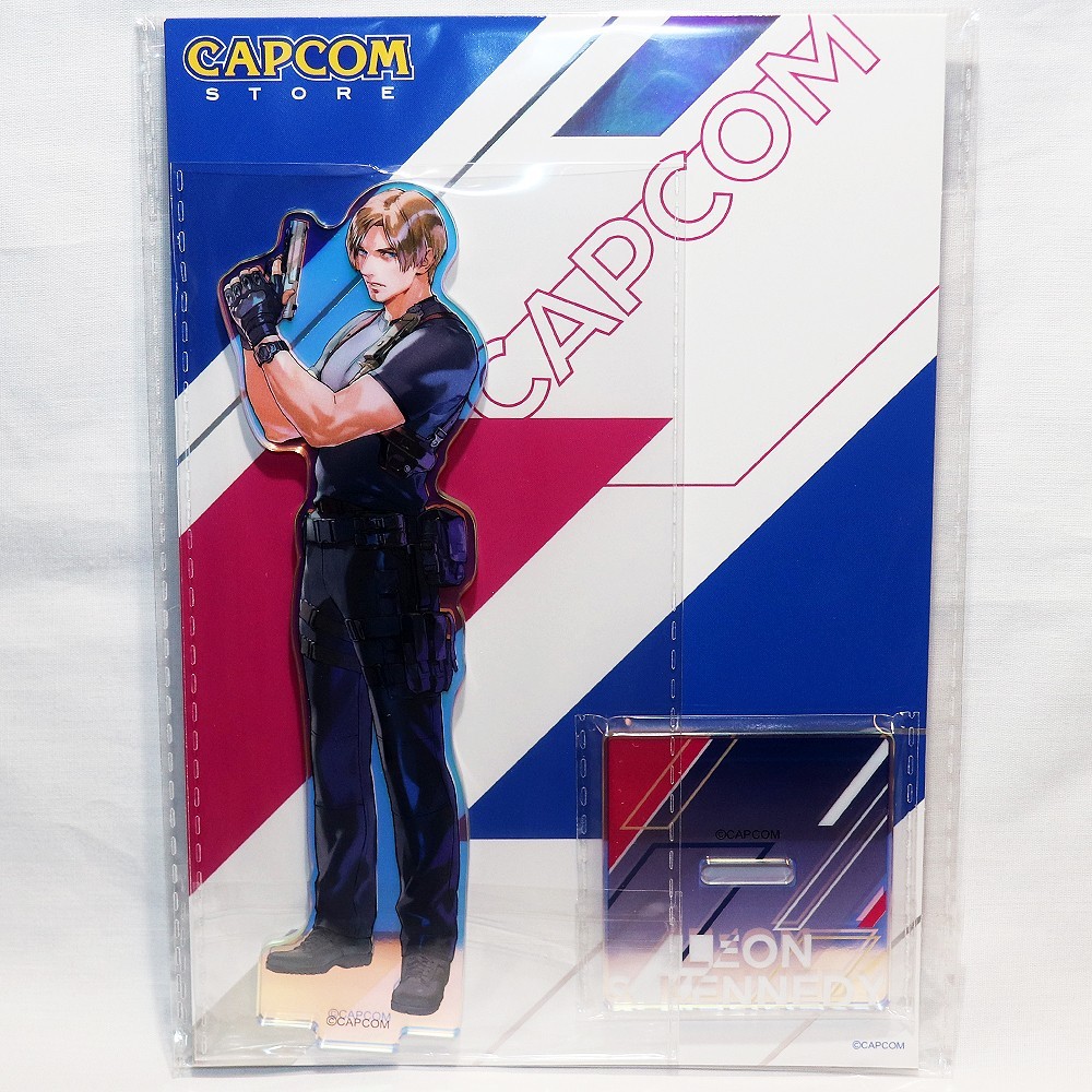 CAPCOM Store Official Holo Acrylic Stand Leon S Kennedy Biohazard Resident Evil