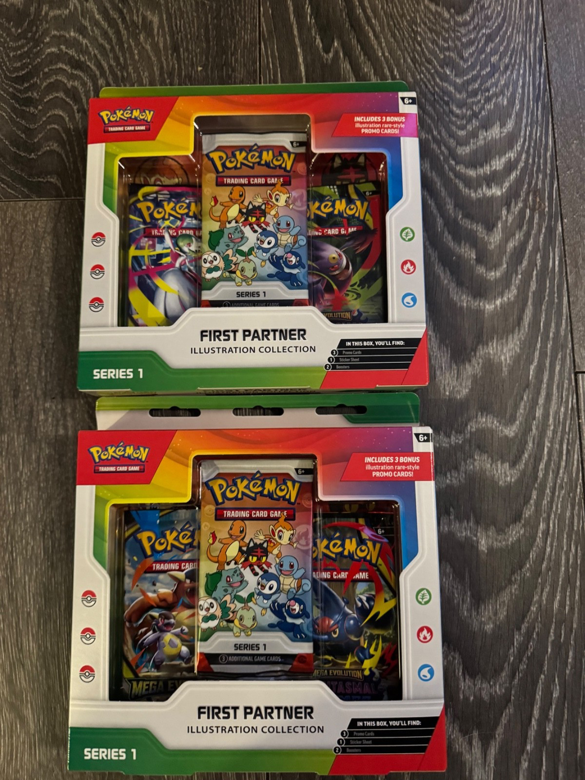 2 x Series 1 Pokémon First Partners Illustration Collection Box New Sealed