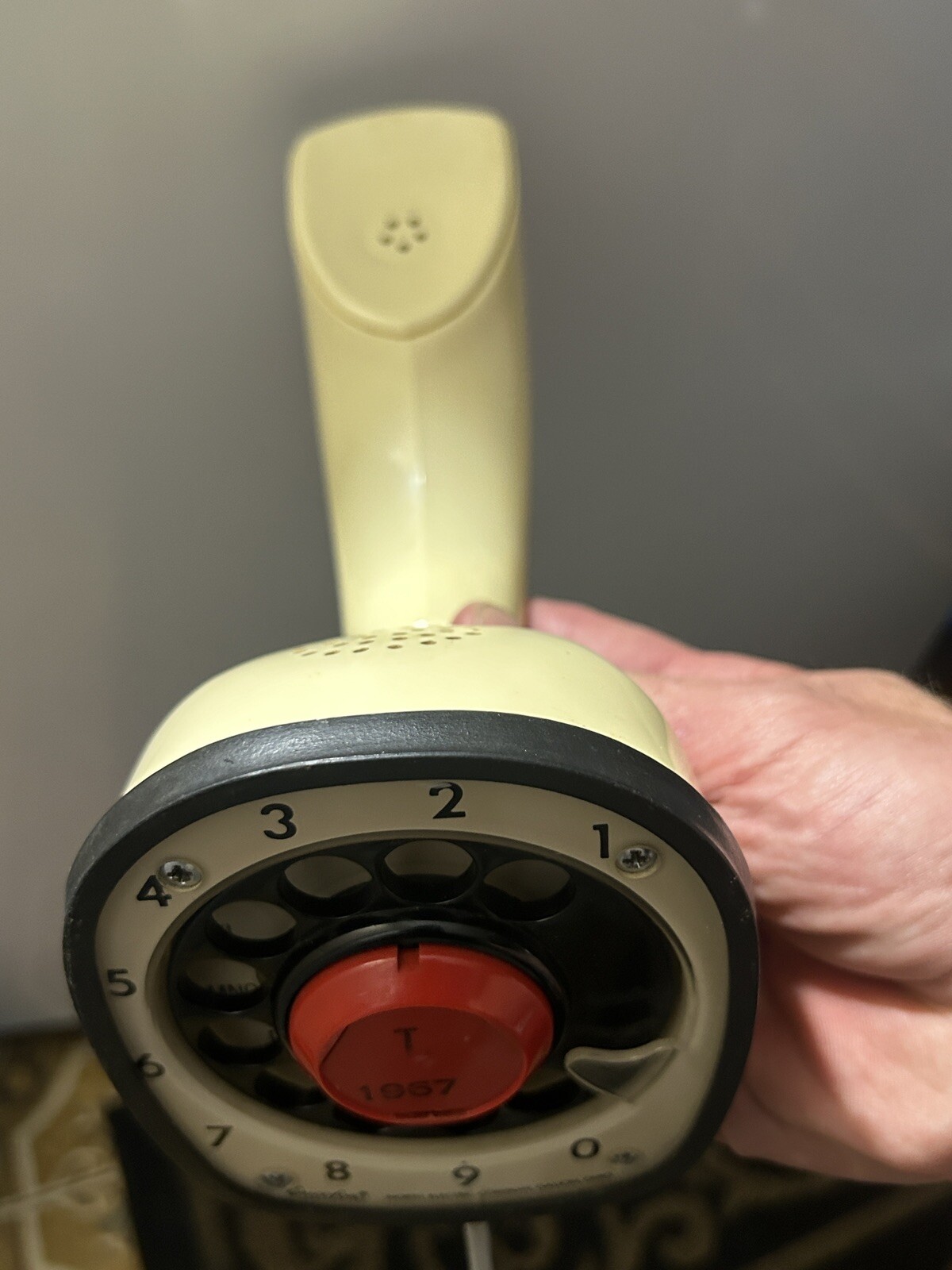Vintage North Electric Cobra Ericofon Rotary Dial Phone Beige Working! VIDEO