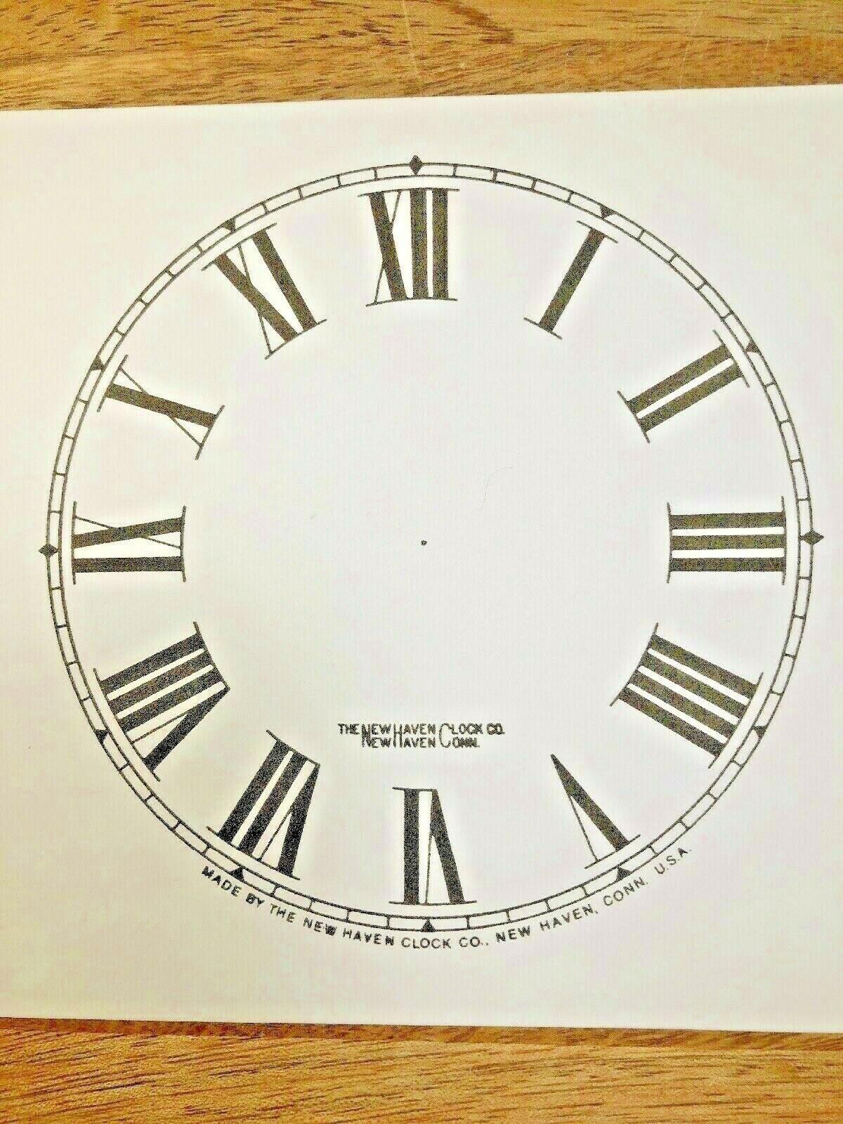 4 1/2″ New Haven Clock Paper Dial, Roman Numeral (Lot 182)