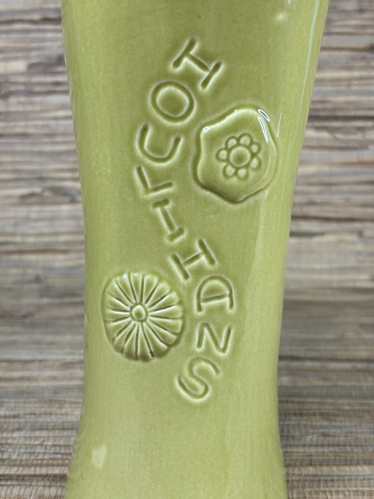 Tiki Mug by Squid for Houlihans Green Tiki Guy by Bauer Pottery Tiki Bar Mai Tai