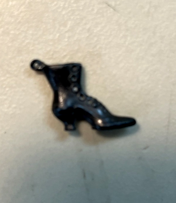 Antique Victorian 2 in 1 Shoe Polish Shoe Charm