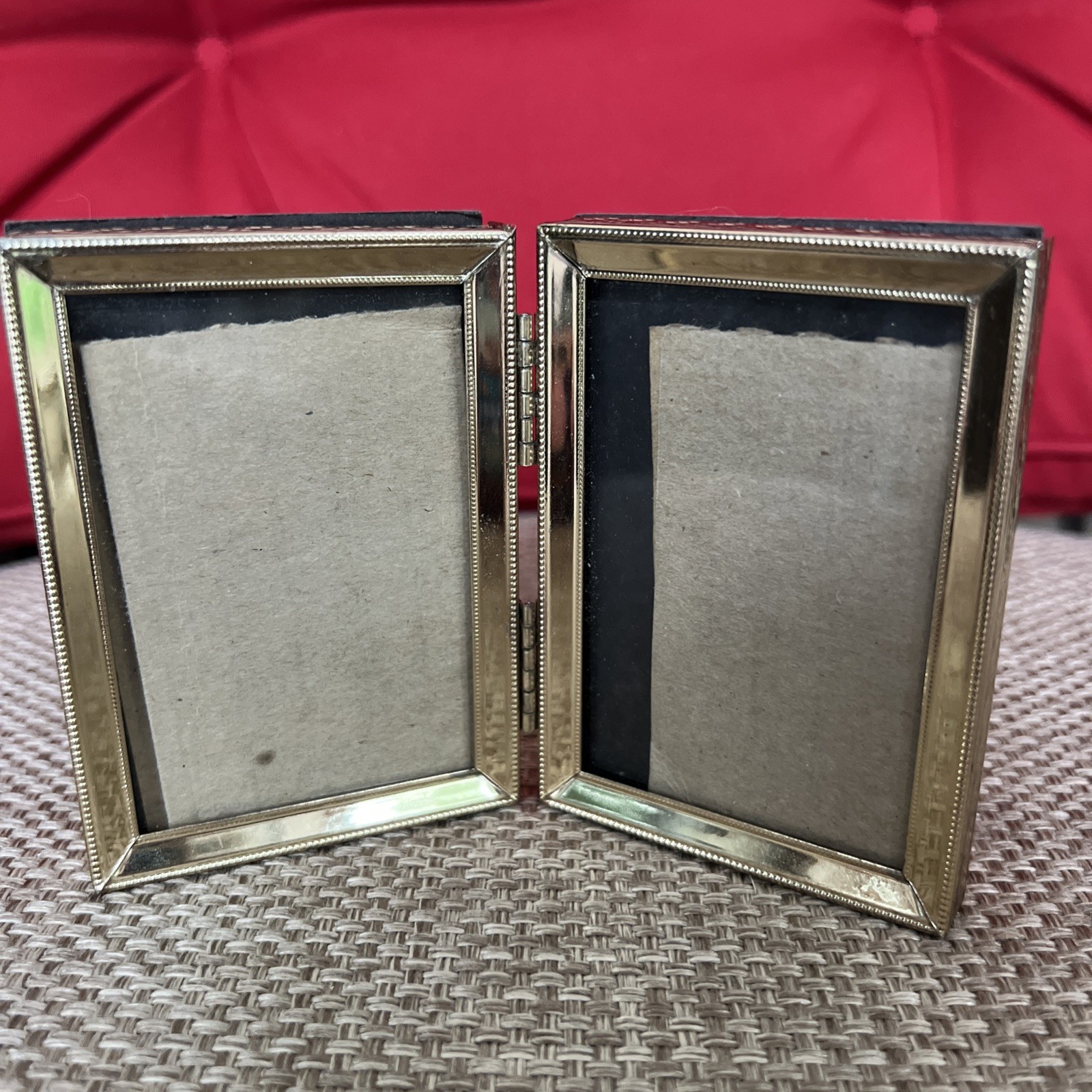 Vintage Brass Gold Metal Picture Frames, Assorted Sizes, Lot of 7