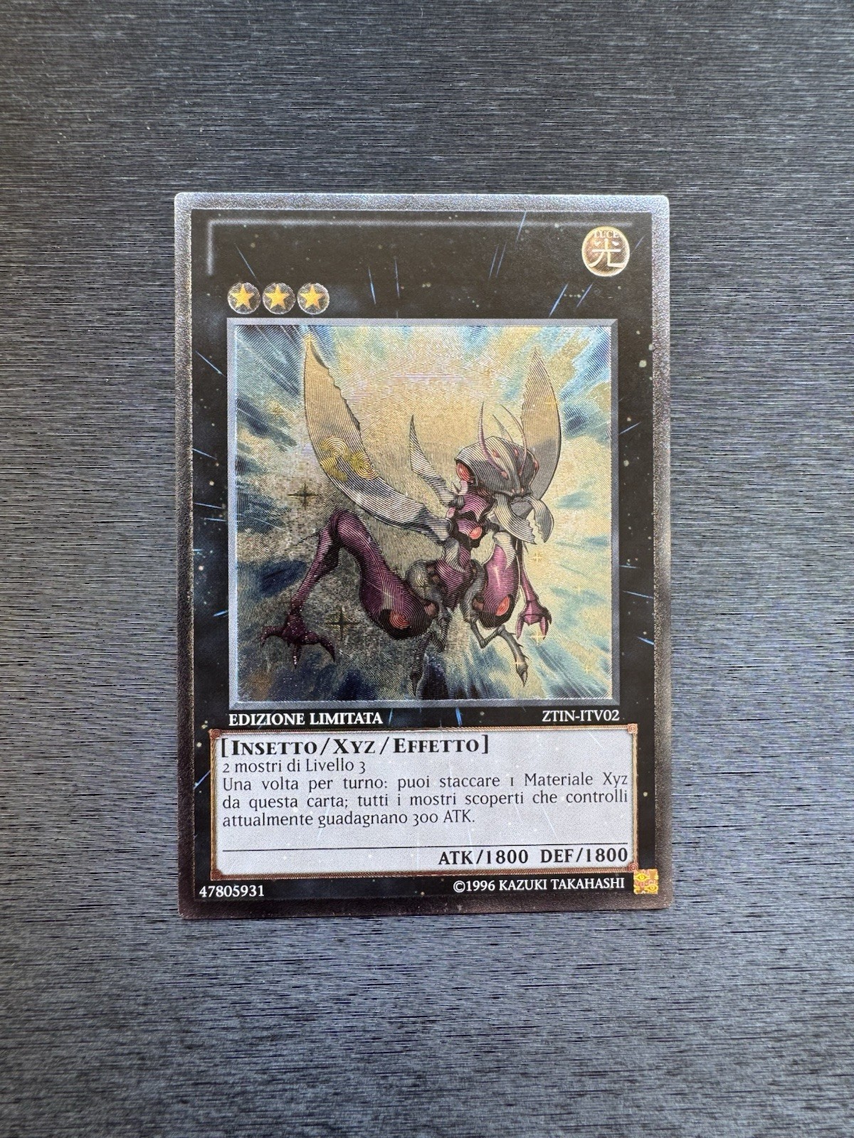YuGiOh! Number 20: Giga Brilliant ZTIN – Misprint No Name No Imprint Italian