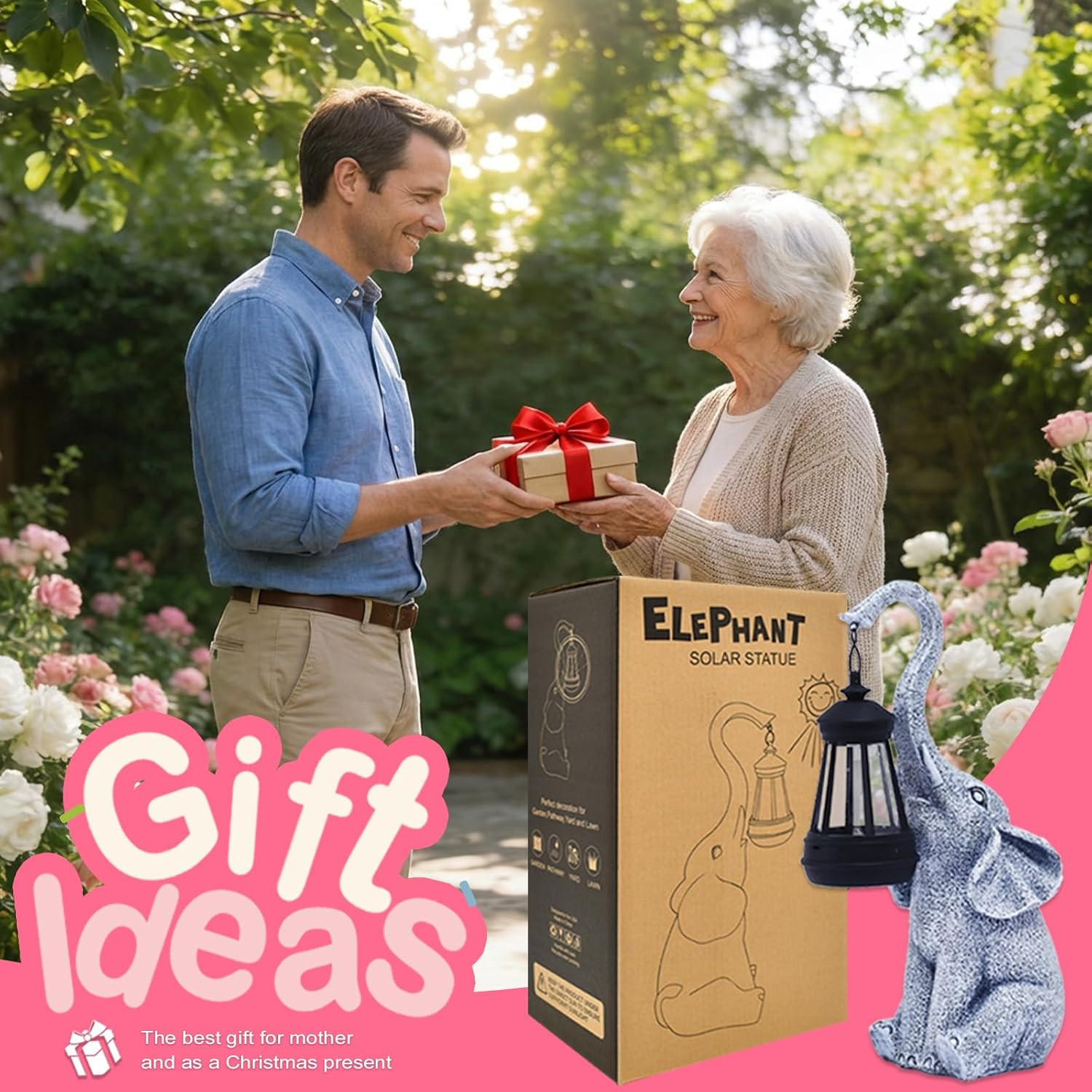 Elephant Statue for Garden Decor with Gift Appeal | Ideal Gifts for Women,