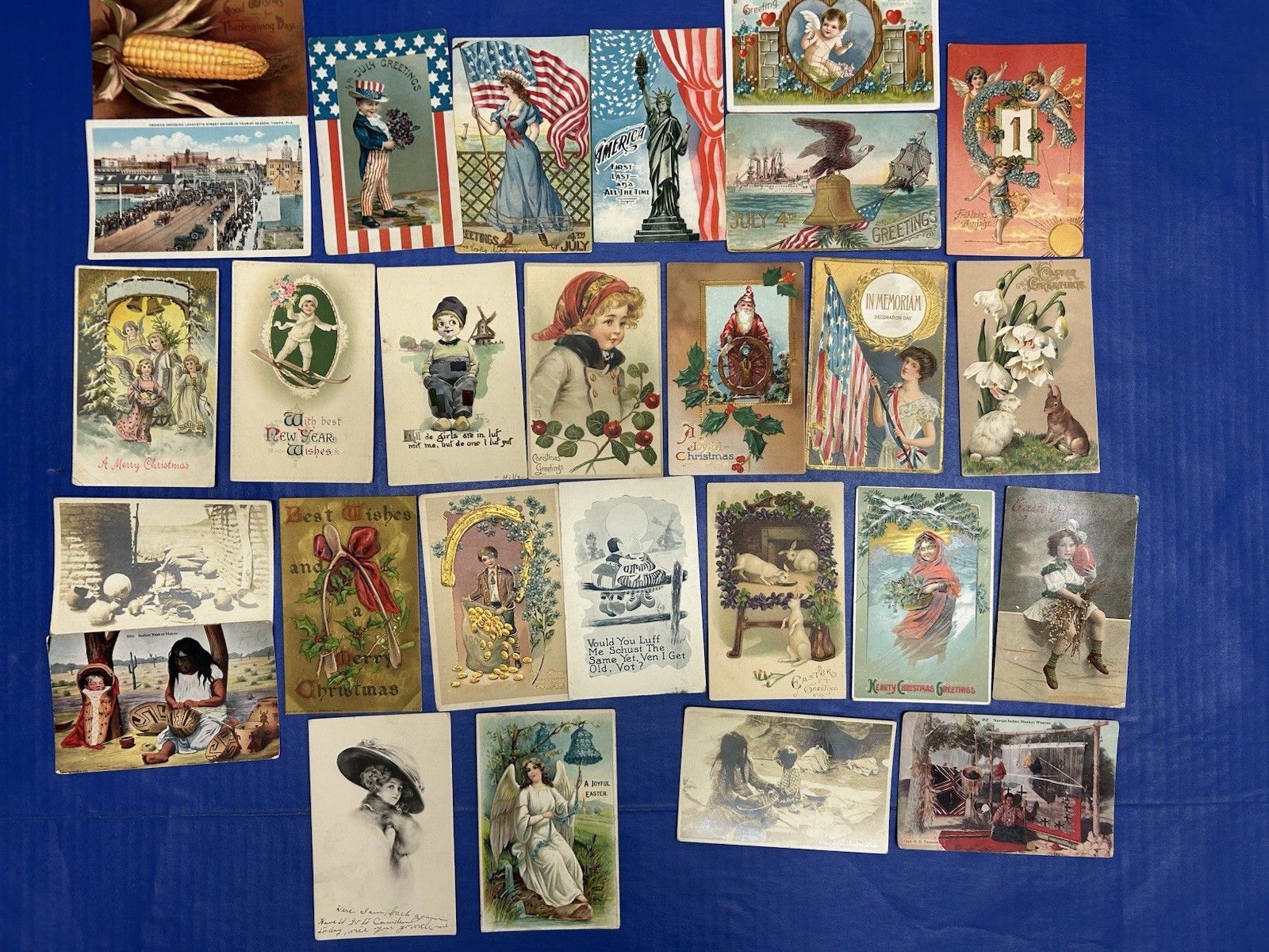 Lot 27 Vintage American Patriotic Holidays Labor Memorial Veterans Early 1900’s