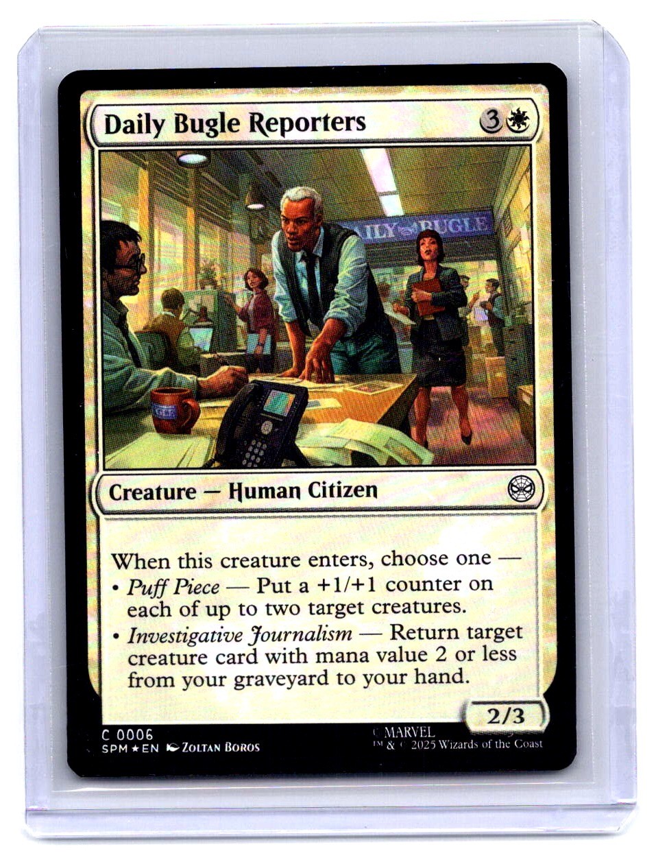 Marvel’s Spider-Man #6 Daily Bugle Reporters Foil