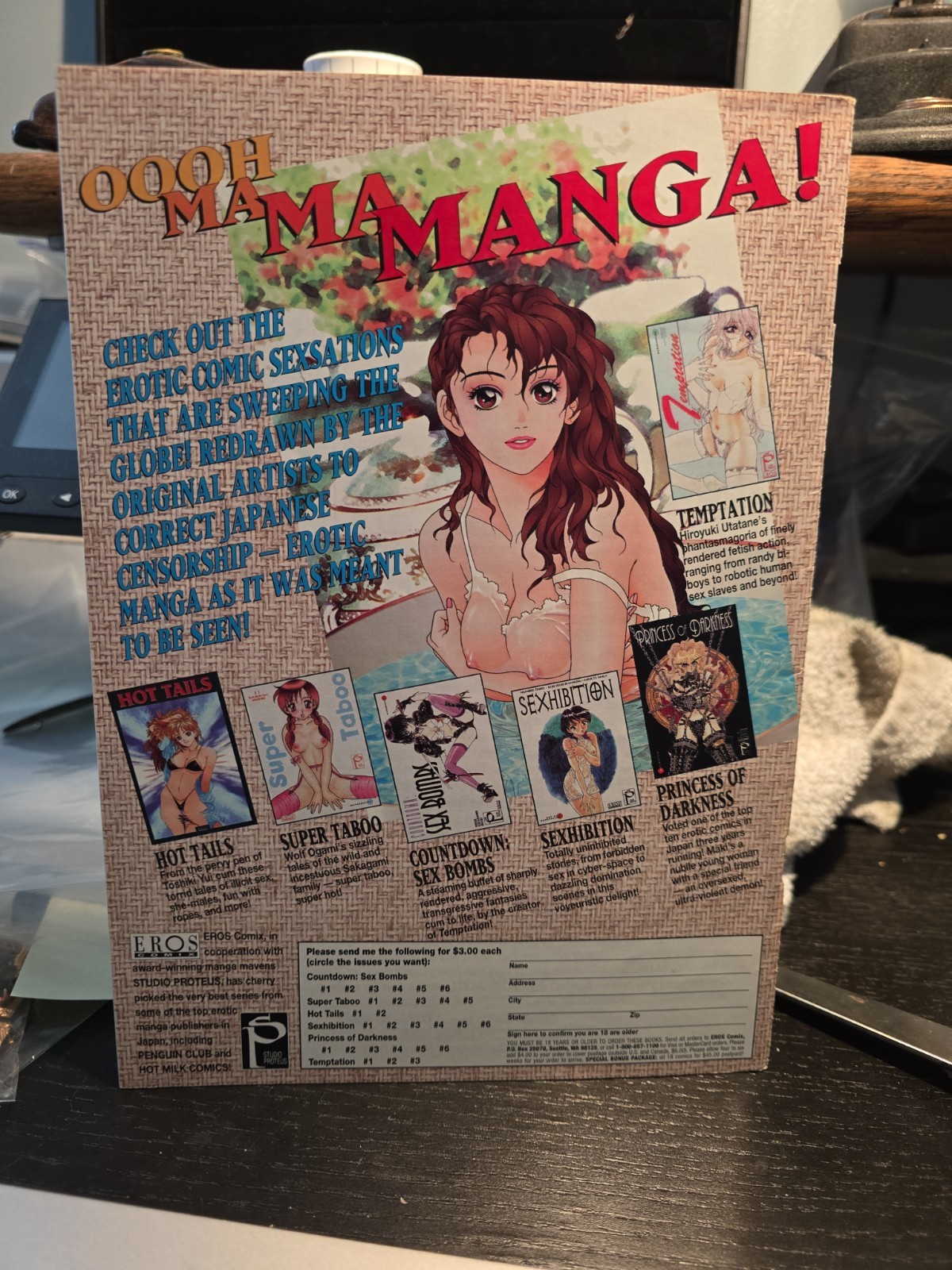 Super Taboo #4 (Fantagraphics Books December 1995) Mangerotica