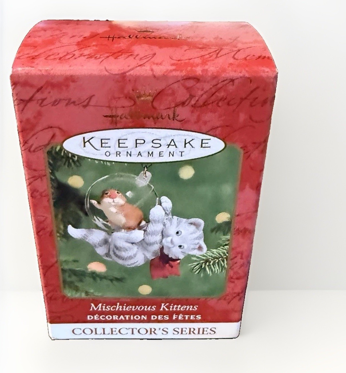 Hallmark Keepsake 2001 Mischievous Kittens Series #3 Christmas Ornament Vintage