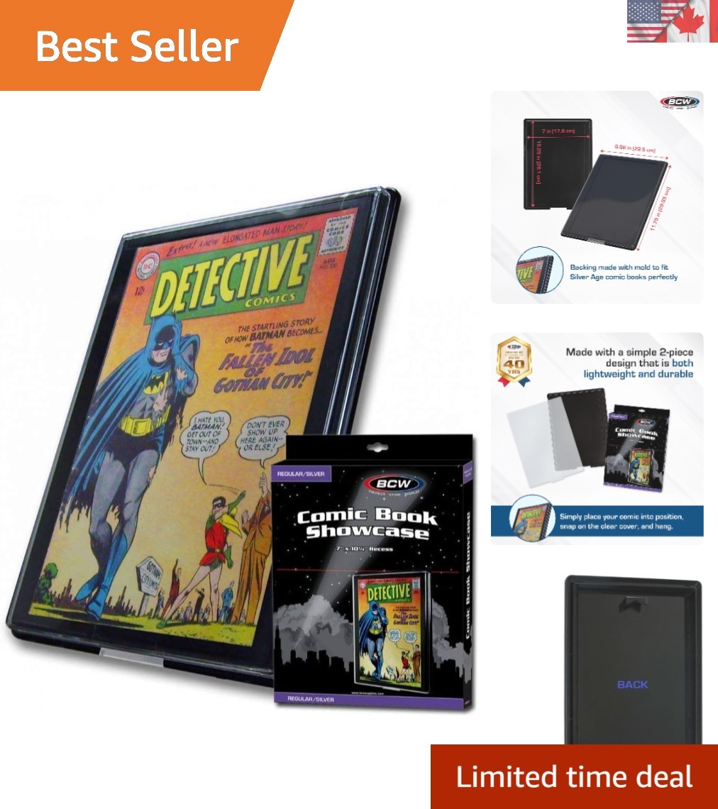 Modern Rectangular Comic Book Holder – 11.75 x 8.88 Inches Display Frame