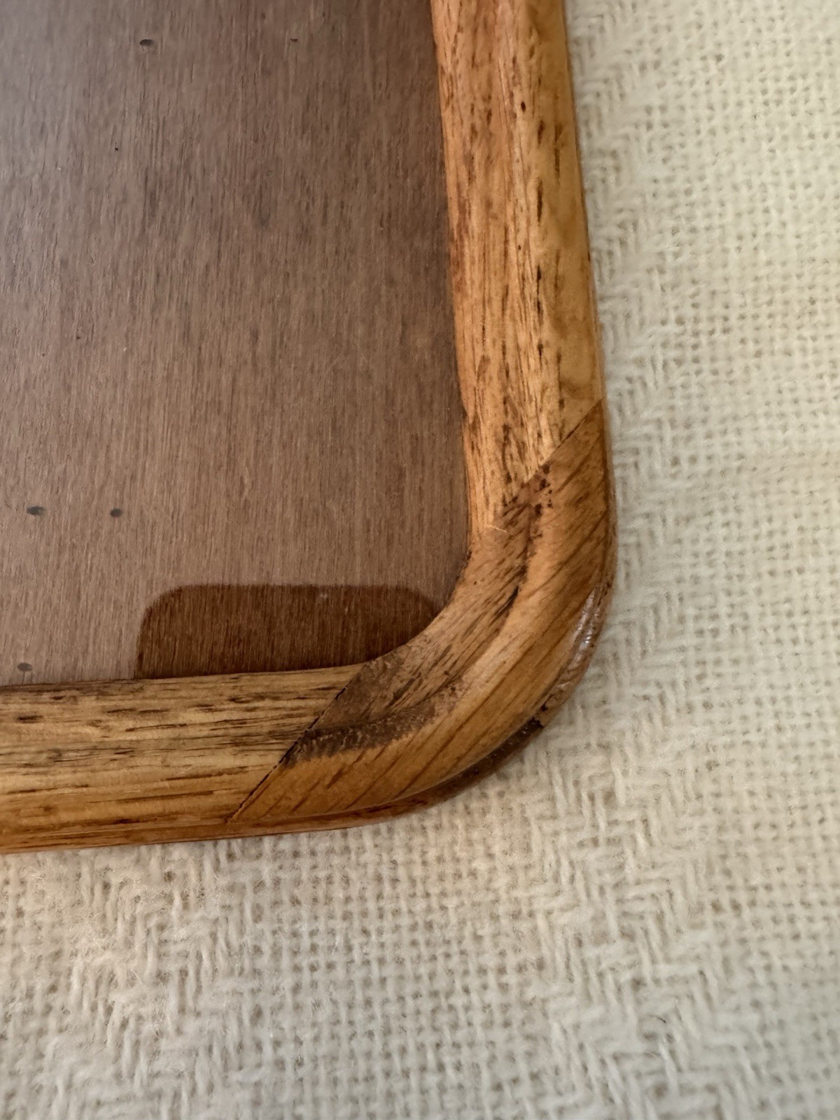 Rounded Corners Oak Standing Picture Frame For 5×7 Photo