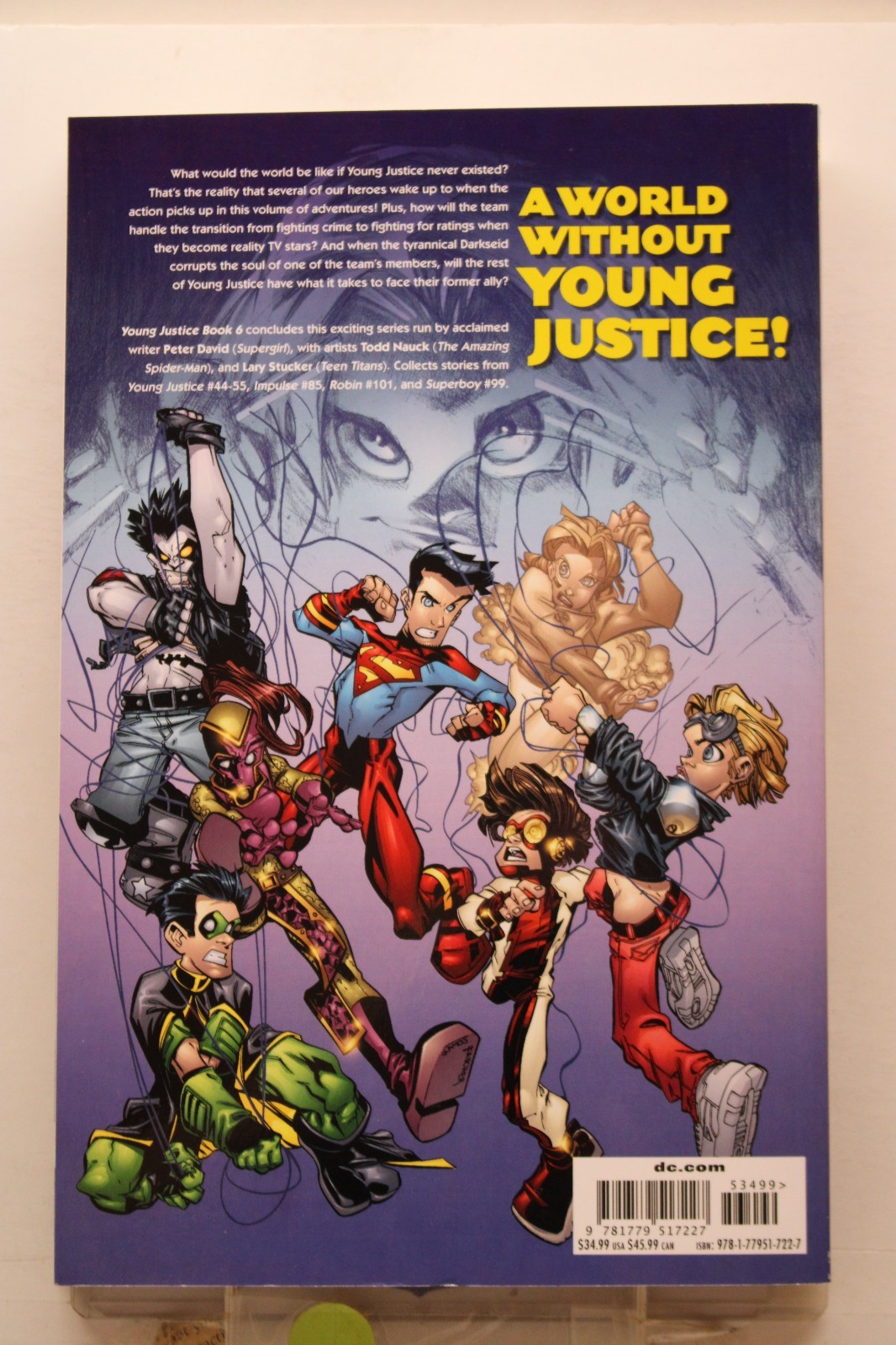 YOUNG JUSTICE Vol. 6 (2022) Tpb, Impulse, Robin, Peter David, Todd Nauck, NEW