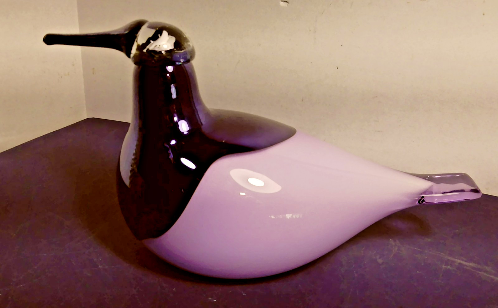 Iittala Toikka Annual Bird 2025: Light Lilac Oriol Blown Glass~NIB