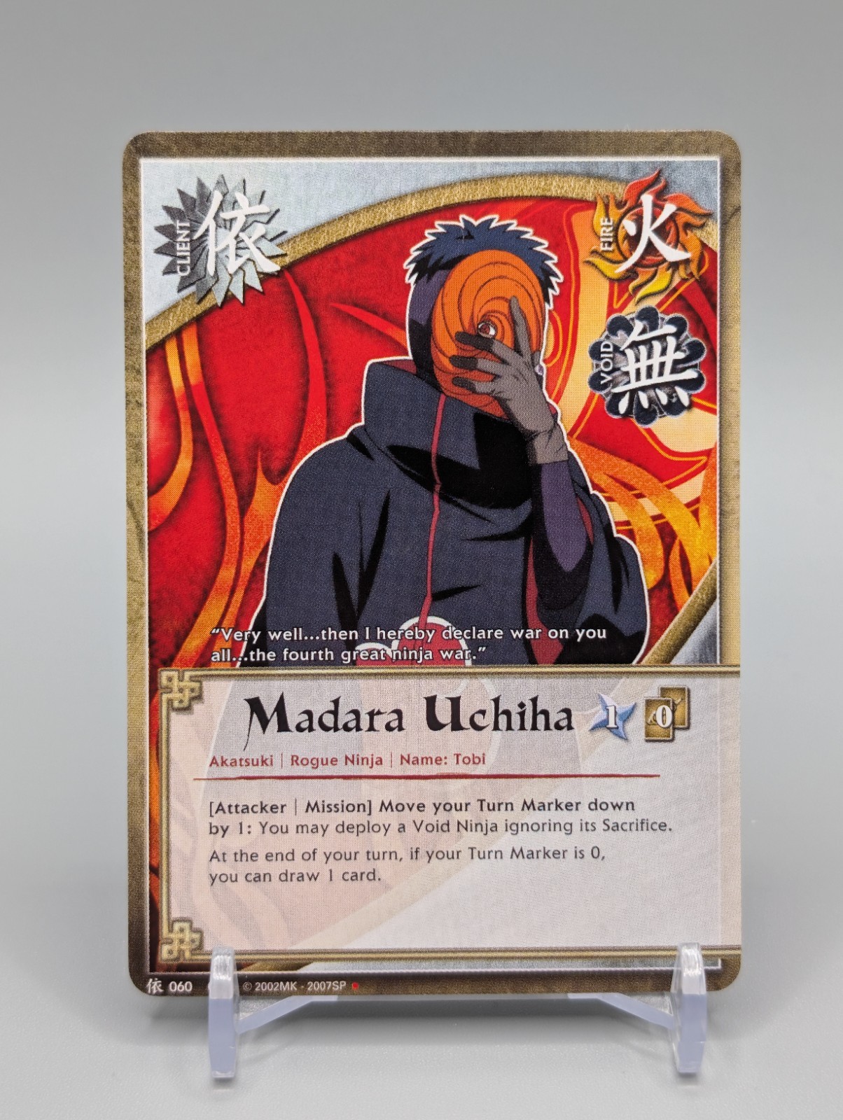 Madara Uchiha – 060 – Starter Deck Exclusive Hero’s Ascension Naruto Bandai CCG