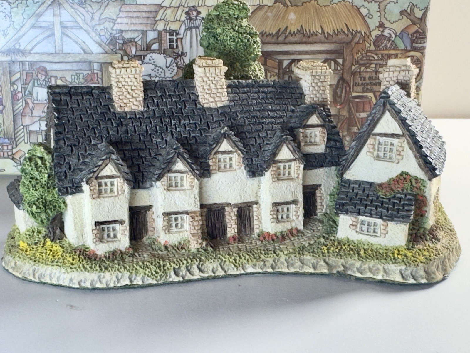 Vintage David Winter Cottages 1985 Craftsman Cottage w Box And COA