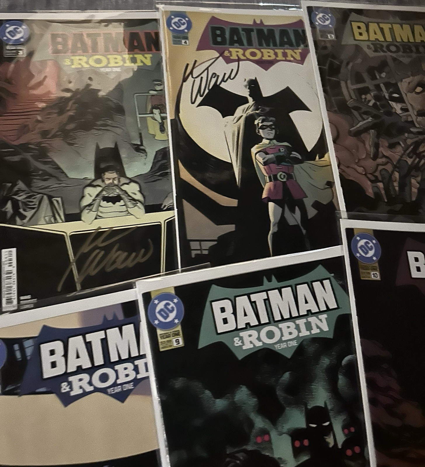 Batman and Robin Year One #1 – 12 Full Comic Lot First Print NM (1-6 Signed)