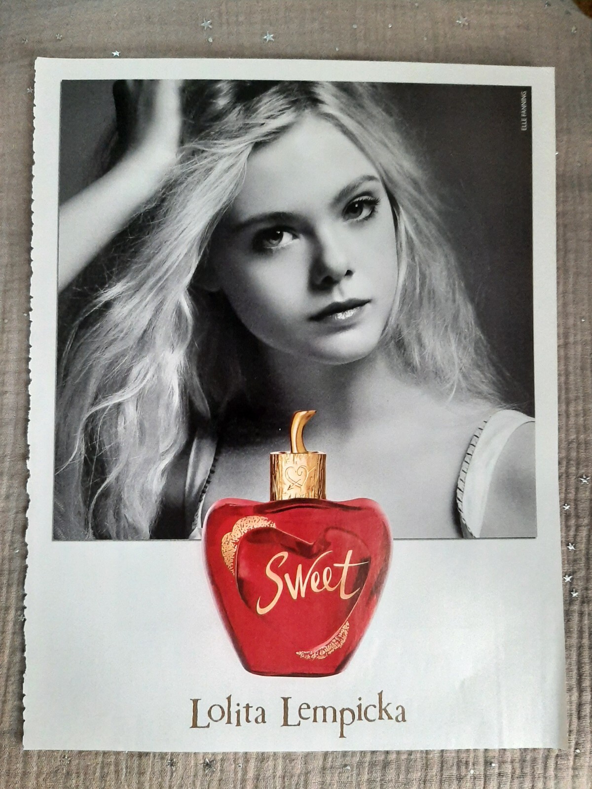 Publicité papier Parfum. Perfume Ad de Lolita Lempicka Sweet de 2014