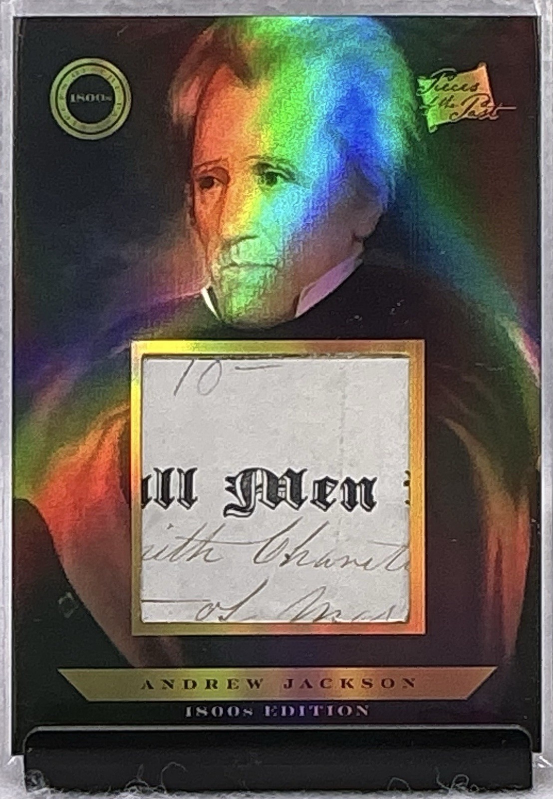 2024 Pieces Of The Past 1800s Edition Andrew Jackson Handwritten Document Relic