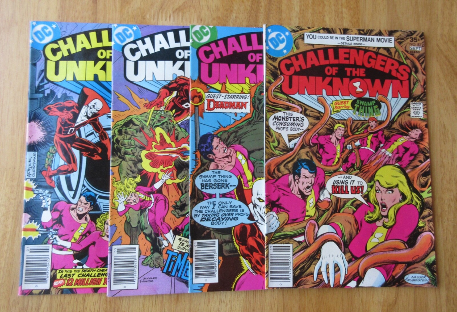 Lot of *4* CHALLENGERS OF THE UNKNOWN! #82, 84, 86, 87 (VF/VF-) Bright & Glossy!