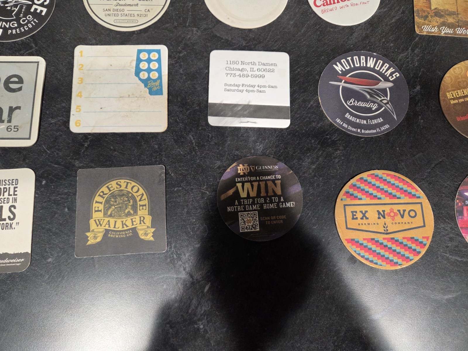 *LOT OF 16!* BEER MATS COASTERS DIFFERENT LOCATIONS