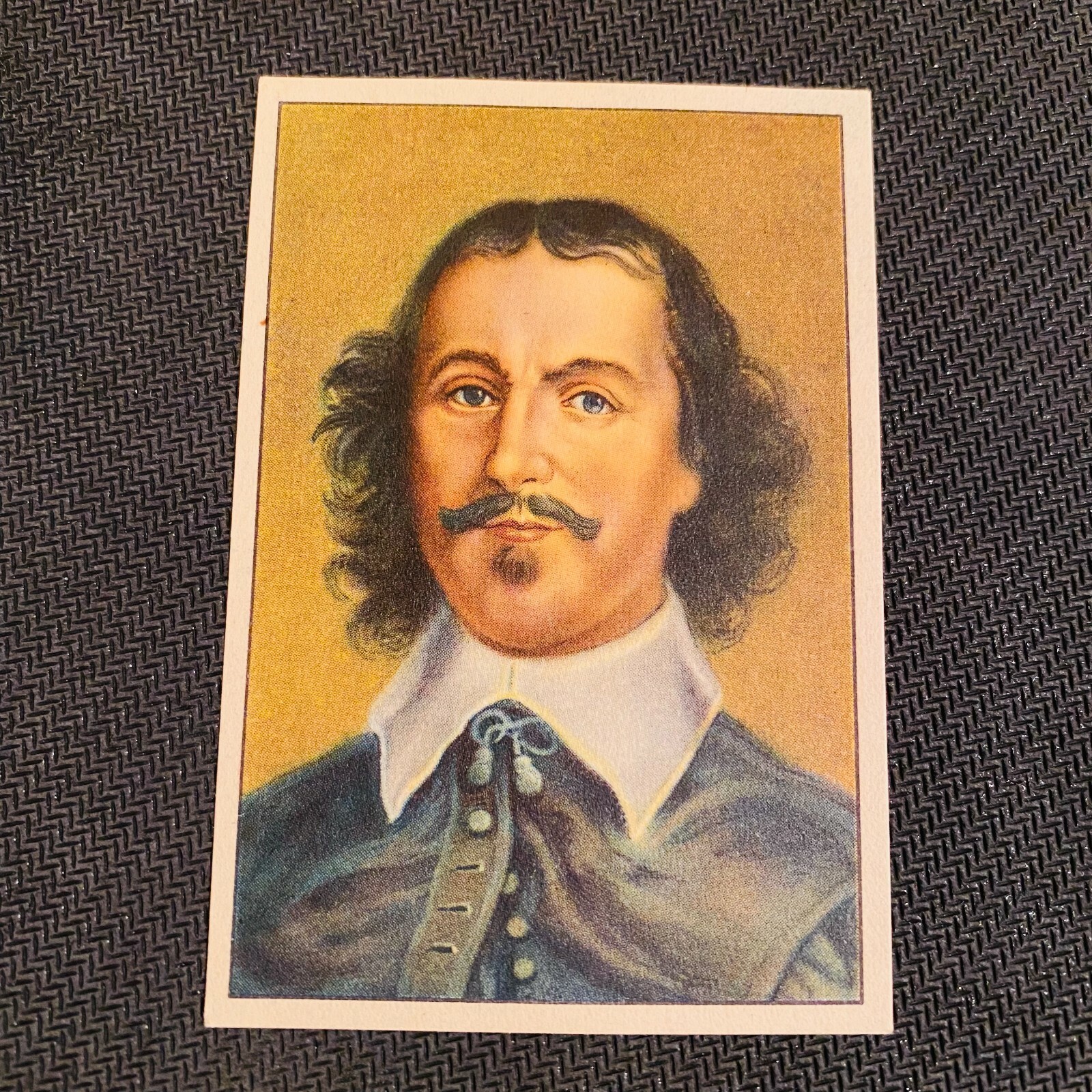 1938 Gutermann Trade Card #29 Otto von Guericke Vacuum Electrostatic Generator