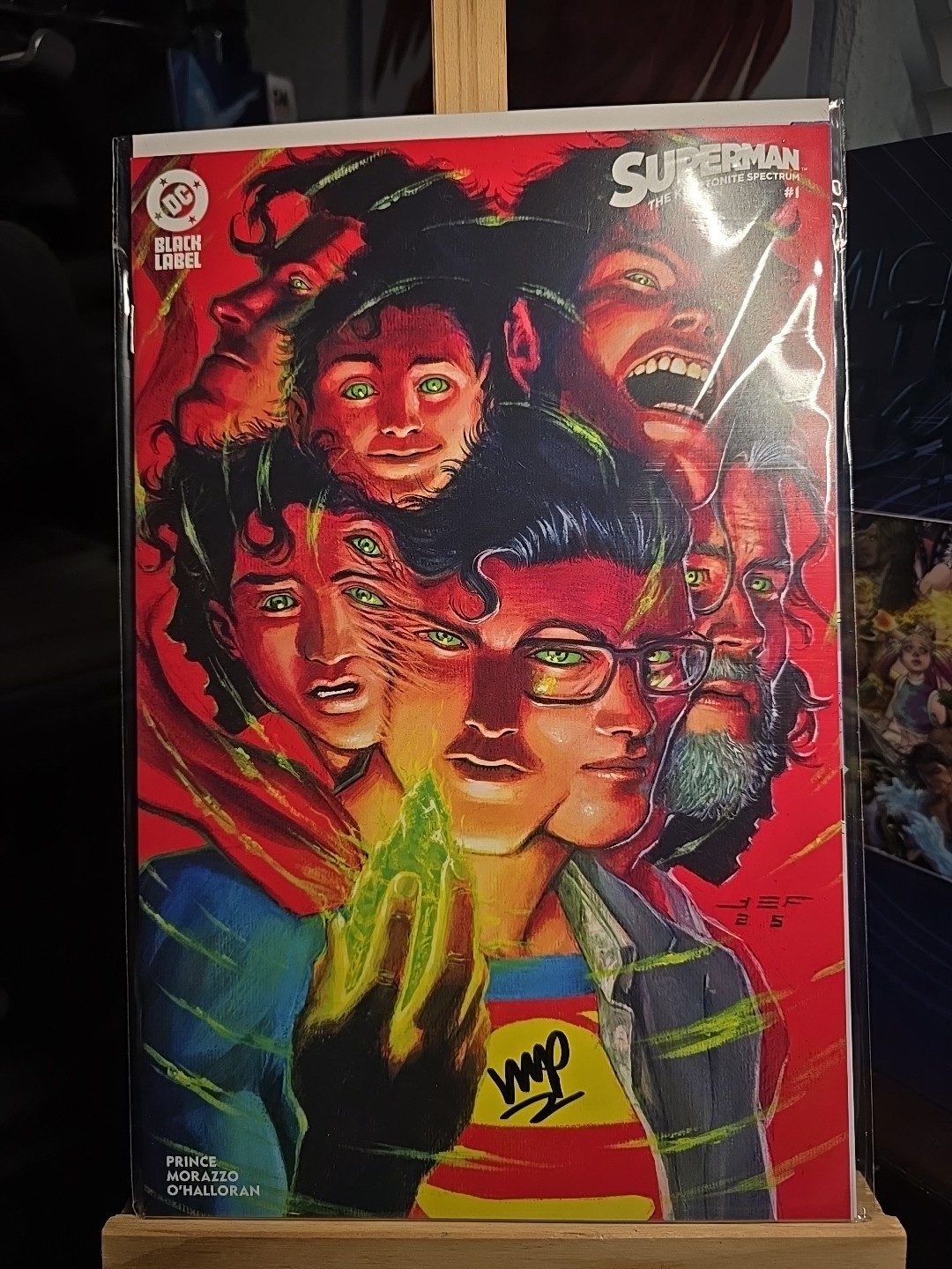 SUPERMAN THE KRYPTONITE SPECTRUM 1 SIGNED W MAXWELL PRINCE COA JUAN FERREYRA .