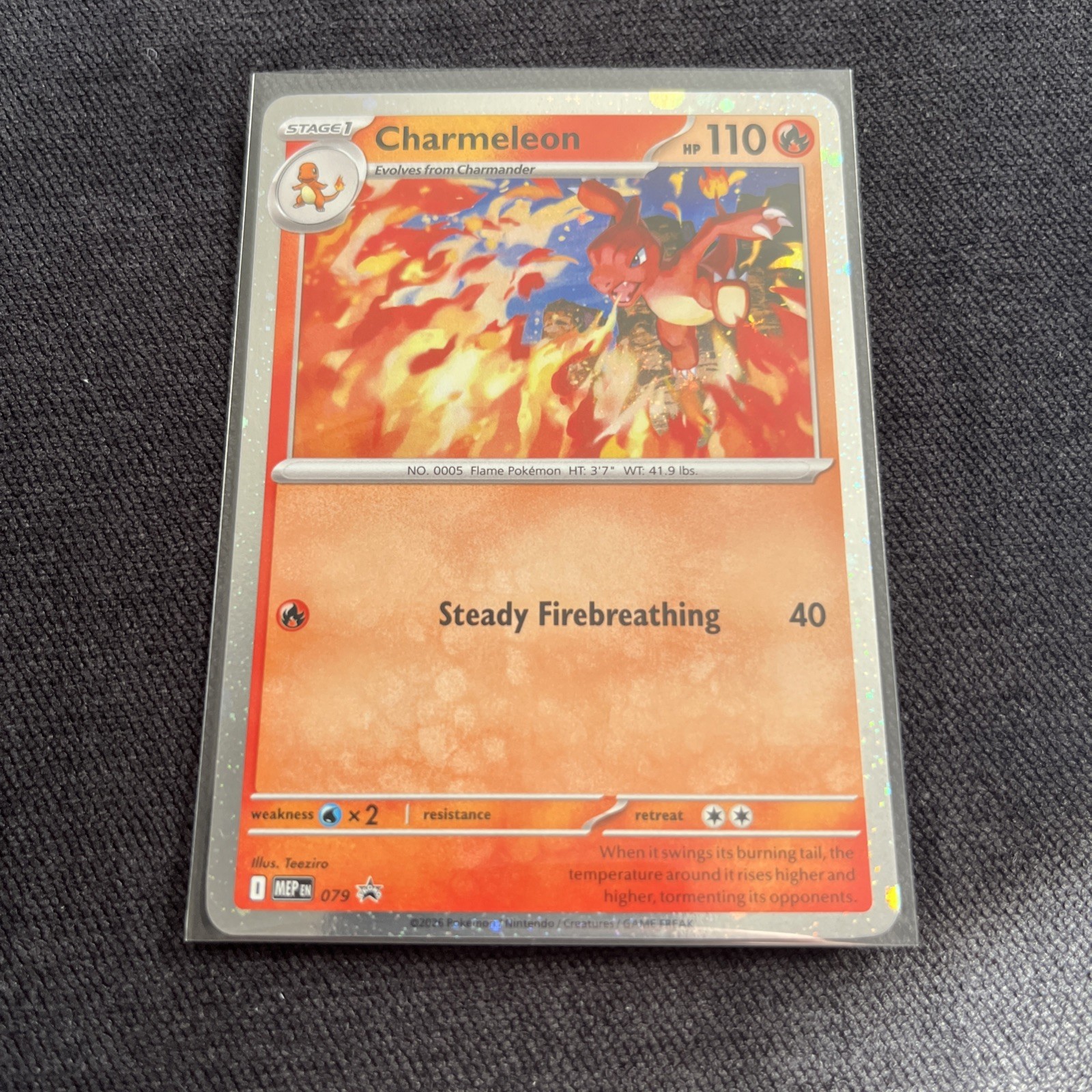 Charmeleon MEP 079 – NM/M Pokemon Mega Evolution Chaos Rising Holo Promo