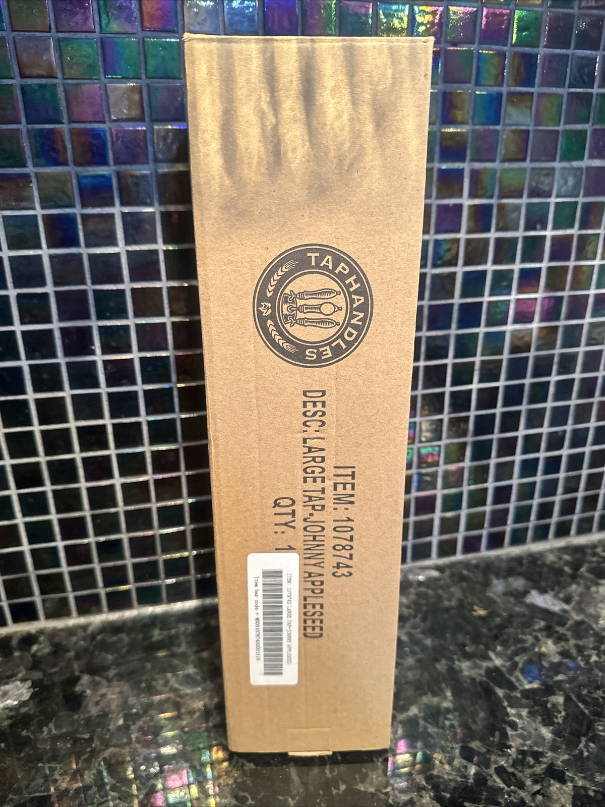 NEW Johnny Appleseed 13″ Tall Beer Tap Handle Bar Pull Cider NIB Orig. Box NICE