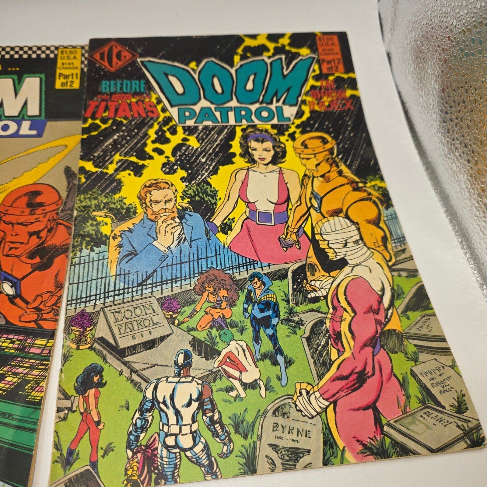 Doom Patrol The Official Index 1 & 2 ICG 1986 Before New Titans DC Comics Set