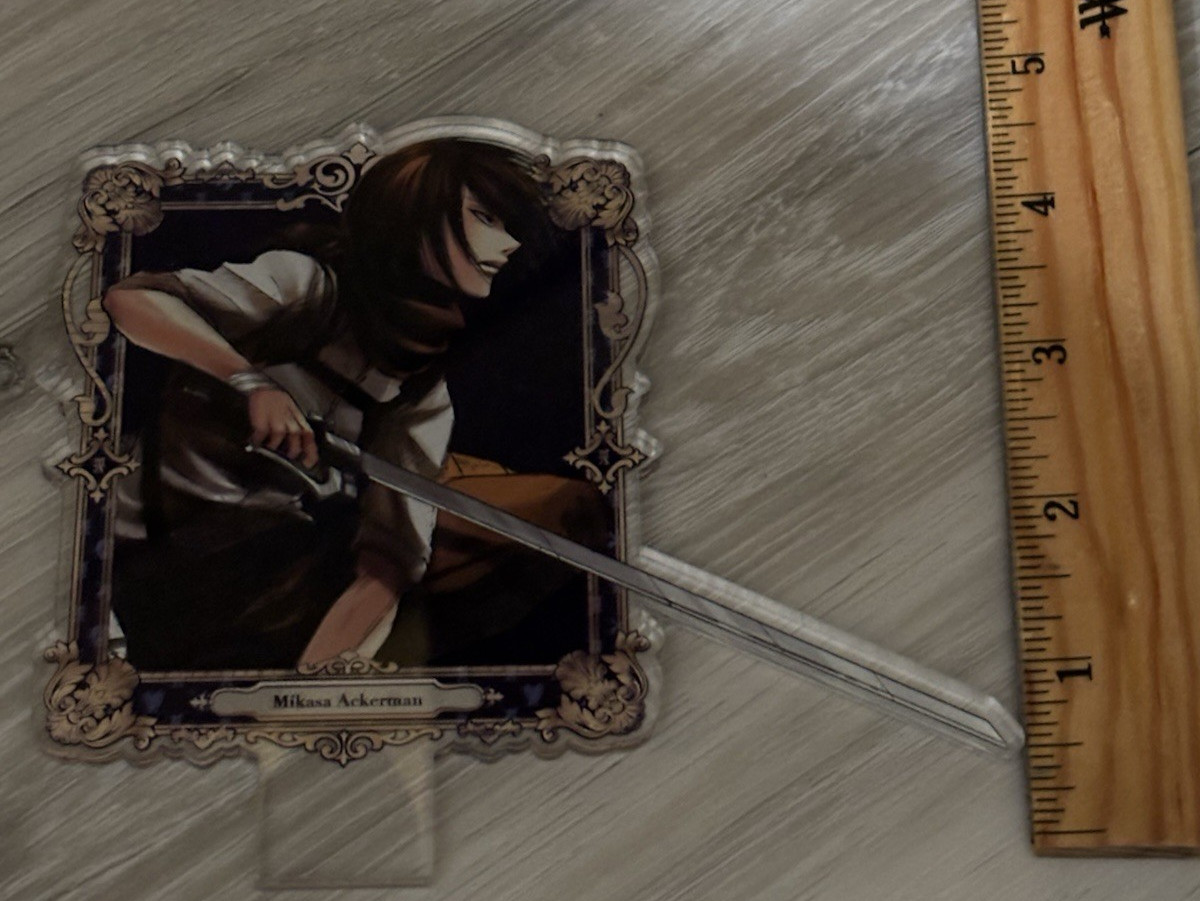 RARE – 2021 JP ANIQUE Attack on Titan MEMORIAL SERIES Mikasa Ackerman Acrylic