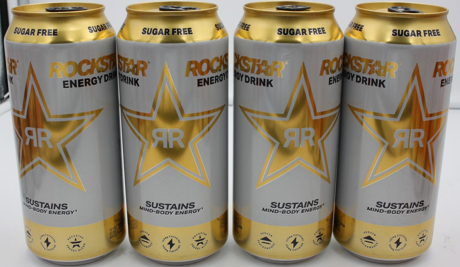 Rockstar Energy Drink Sugar Free 64 oz 4 PACK Sustains Mind & Body BB 05/2027