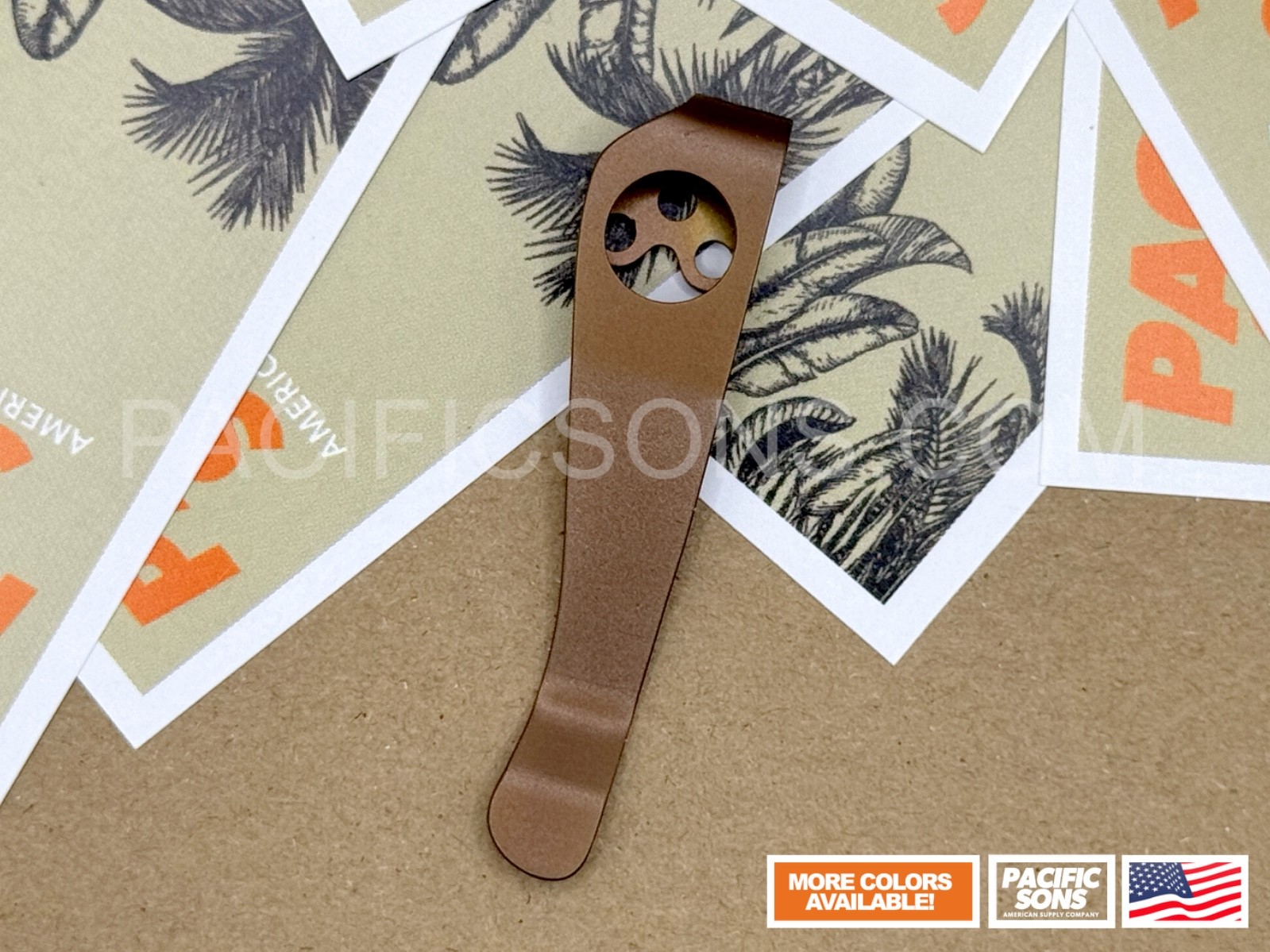 Left Hand Titanium Deep Carry Pocket Clip for Spyderco Para 3, Smock, & More +