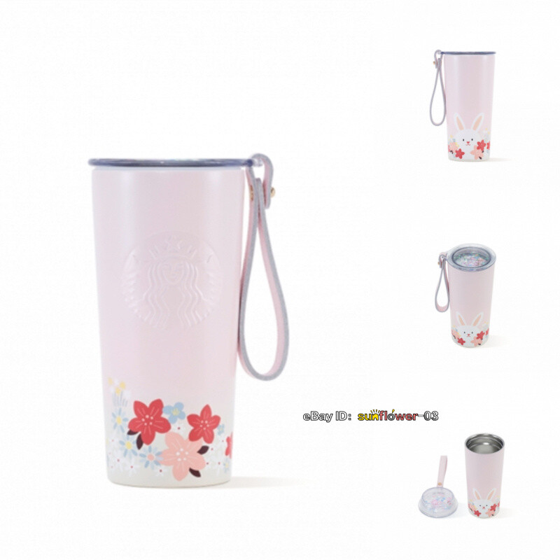 Starbucks China 2023 Sakura Pink Gradient SS Thermos Vacuum Tumbler Gift Cup