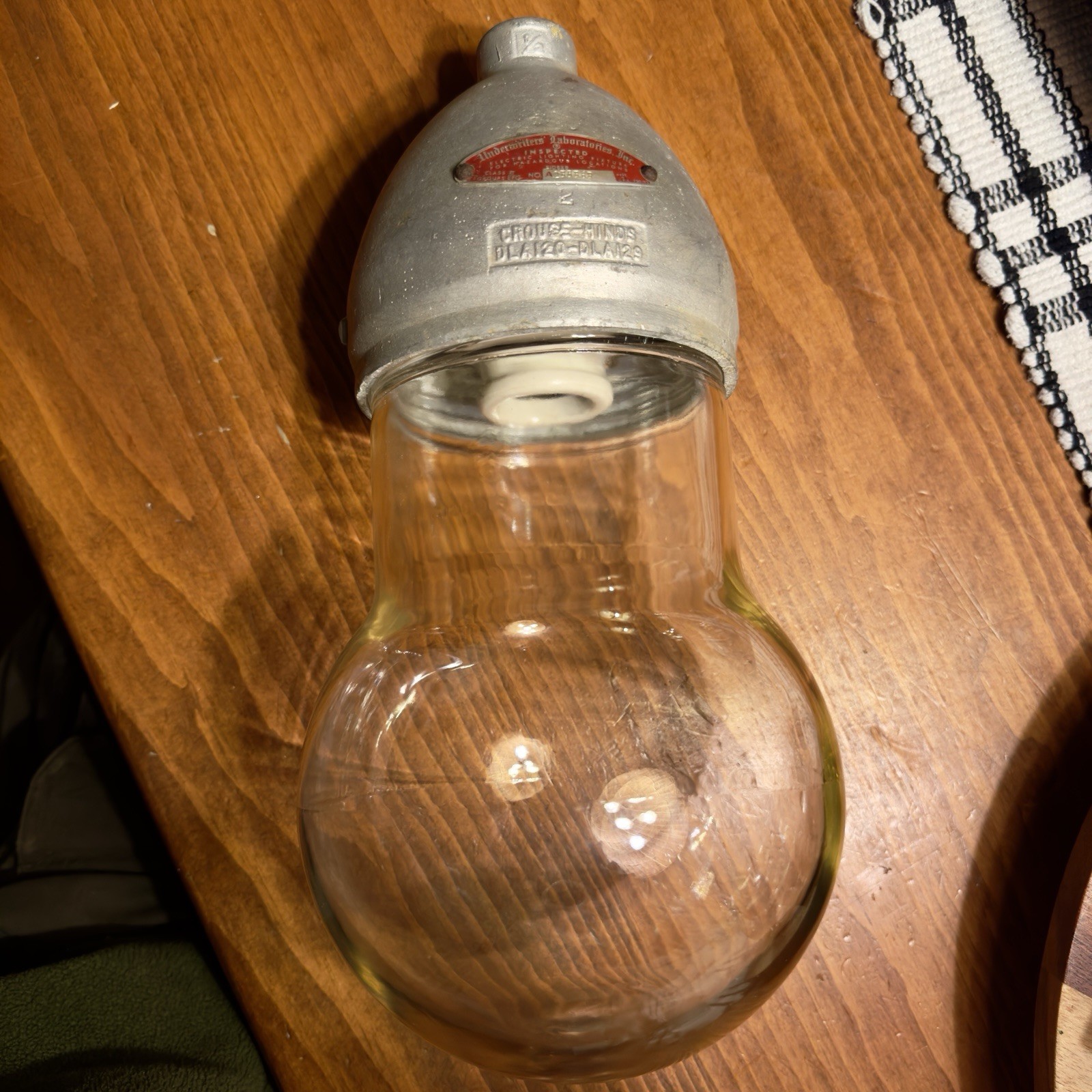 Industrial Light Vintage Crouse Hinds VDB3 Explosion Proof Pendant
