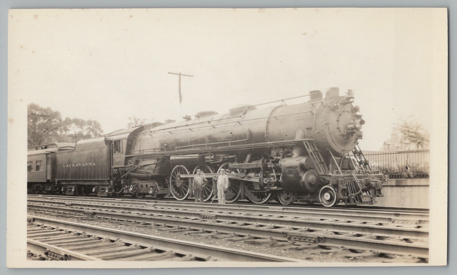 Railroad Photo – Delaware Lackawanna & Western #1504 Steam 4-8-4 Locomotive