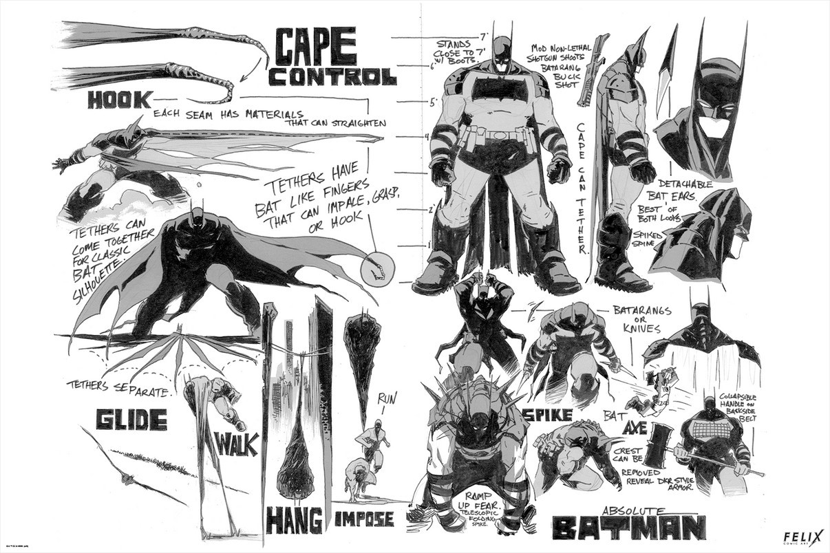 Signed Ed Presale Nick Dragotta Absolute Batman #1 Print Felix Comic Art LTD 750