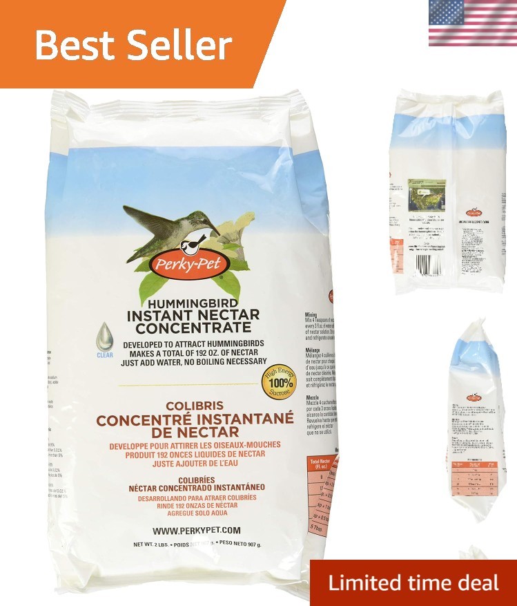 Hummingbird Instant Nectar Powder Concentrate – 2 lb Bag, Makes 192 oz Nectar